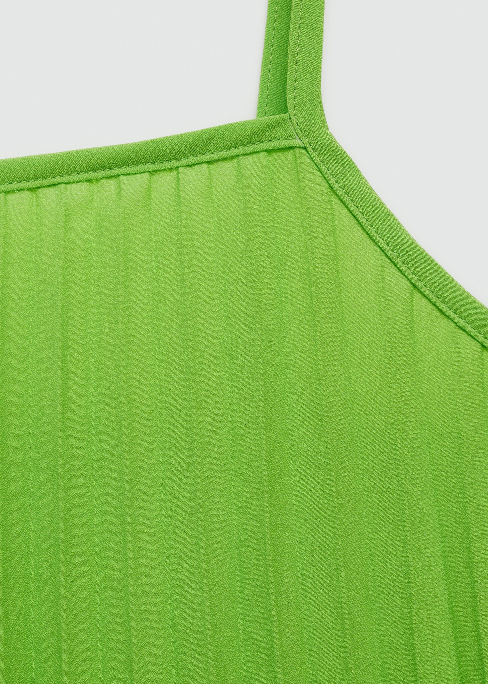 Robe plissée nœud - Détail de l'article 0, Vert. Ref: 77070342-00.