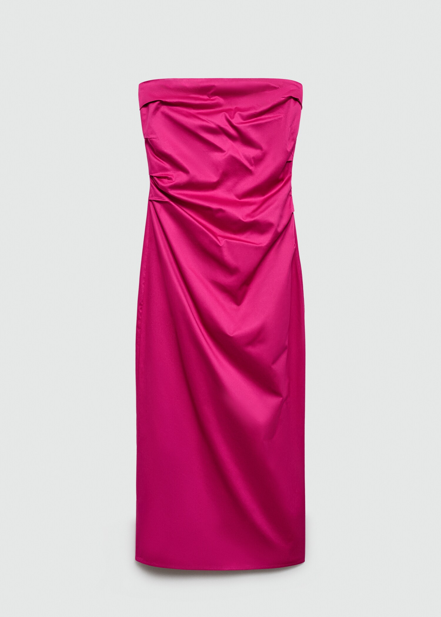 Schulterfreies Kleid mit Drapierung - Artikel ohne Model