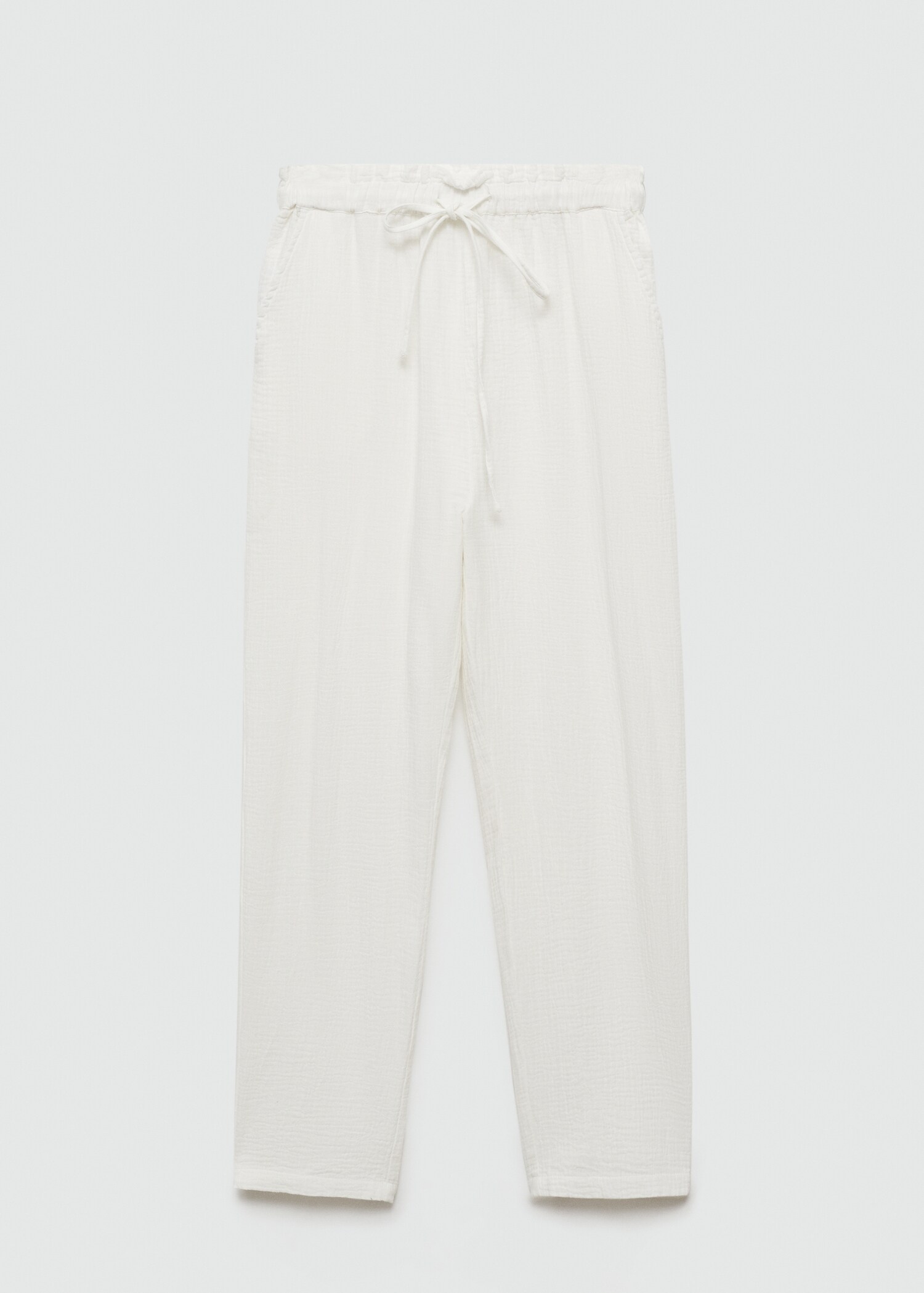 Pantaloni cotone vita elasticizzata - Articolo senza modello