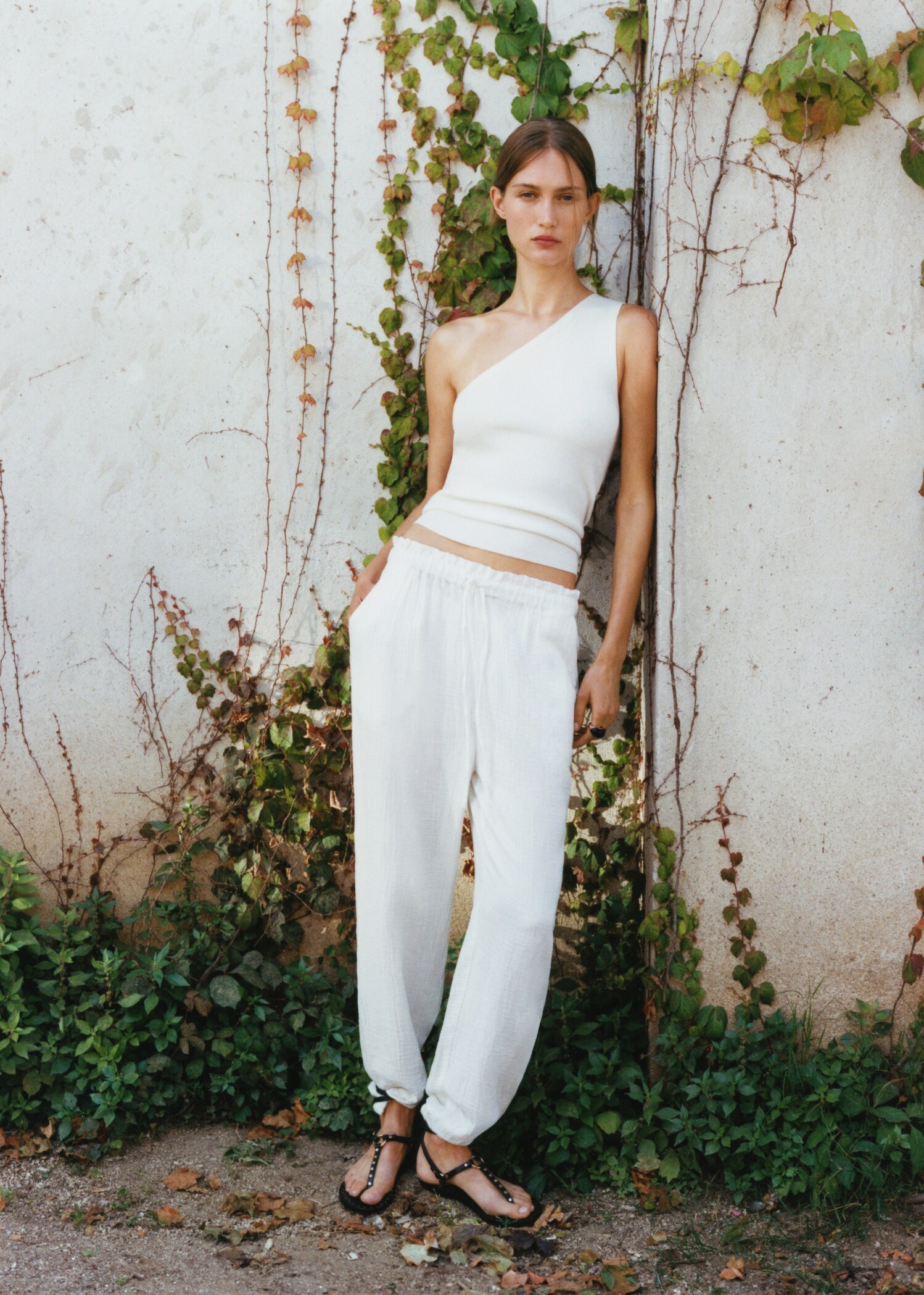 Pantaloni cotone vita elasticizzata - Dettaglio dell'articolo 9