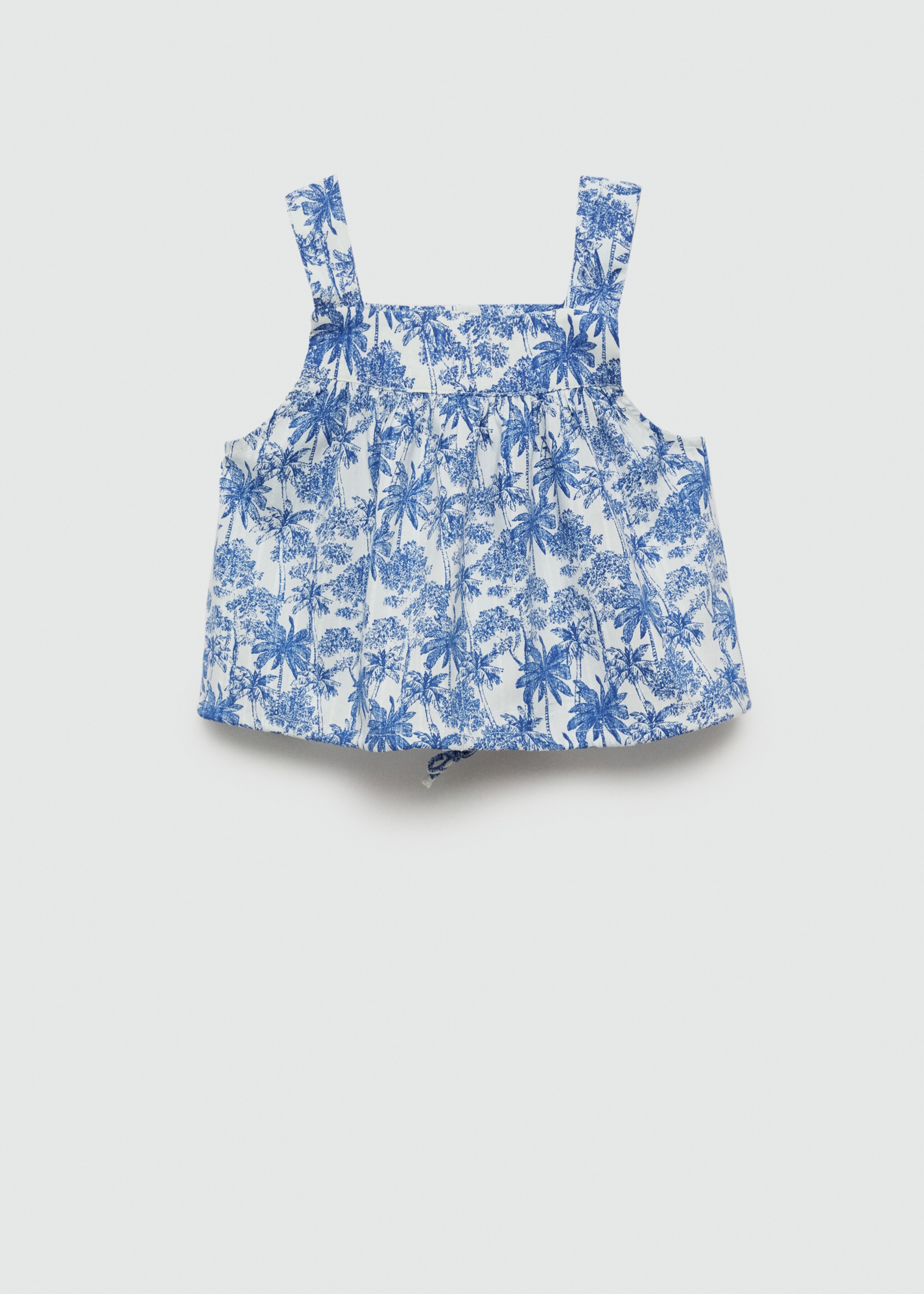 Palm-print top - Reverse of the article