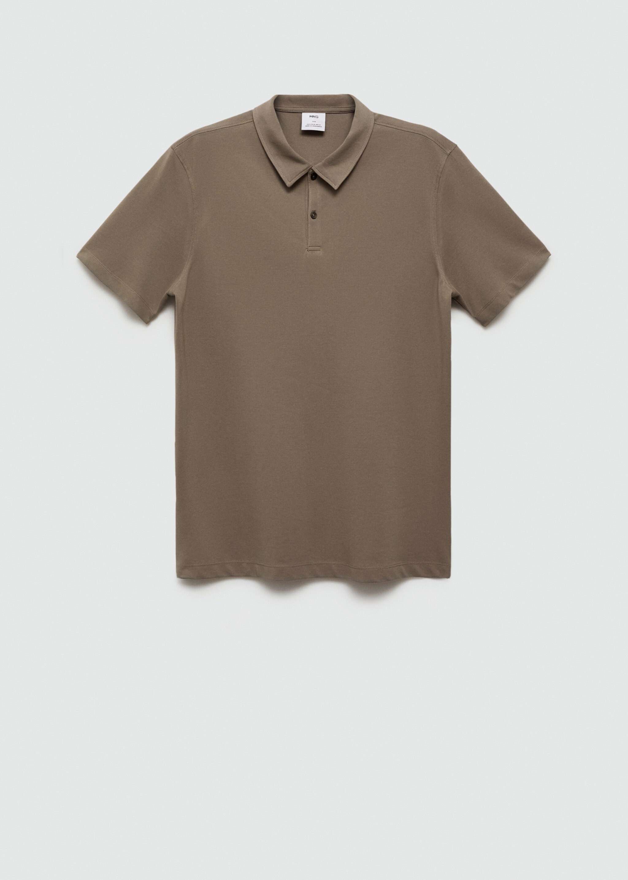 Strukturiertes Slim-Fit-Poloshirt aus Baumwoll-Piqué - Artikel ohne Model