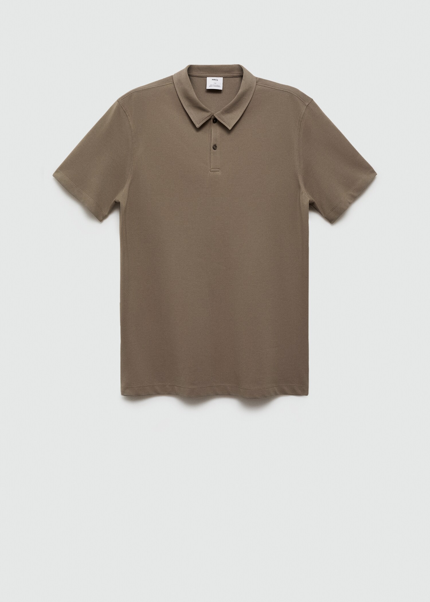 Πόλο slim fit βαμβάκι πικέ υφή - Προϊόν χωρίς μοντέλο