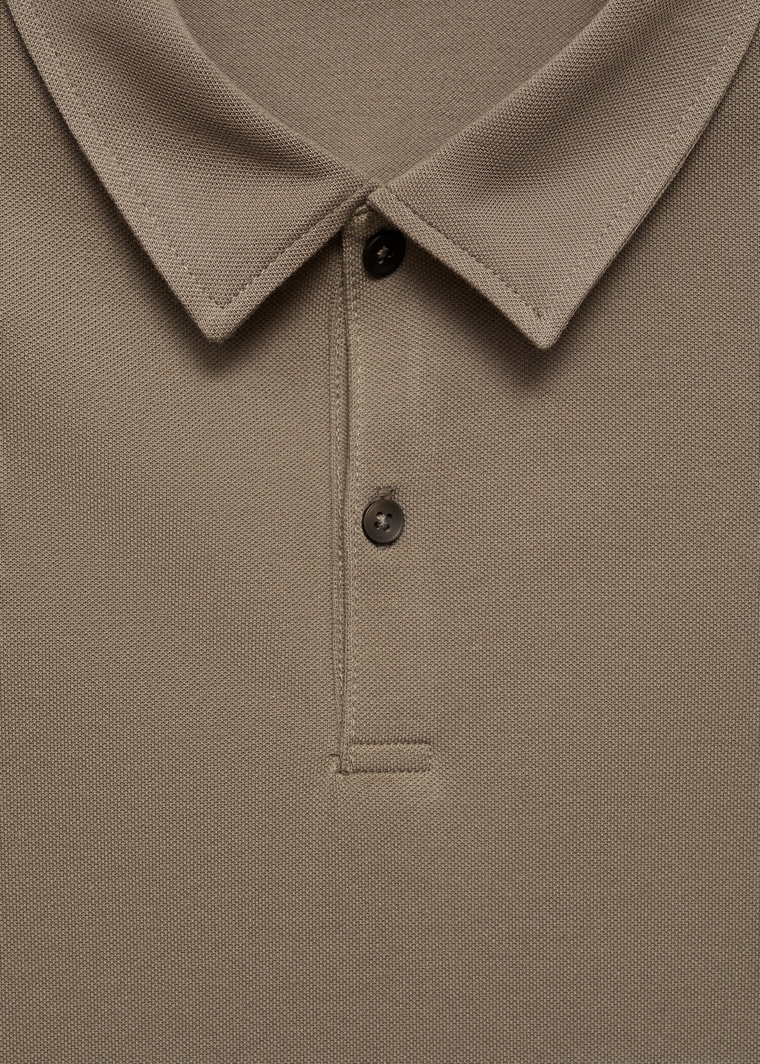 Πόλο slim fit βαμβάκι πικέ υφή - Λεπτομέρεια του προϊόντος 8