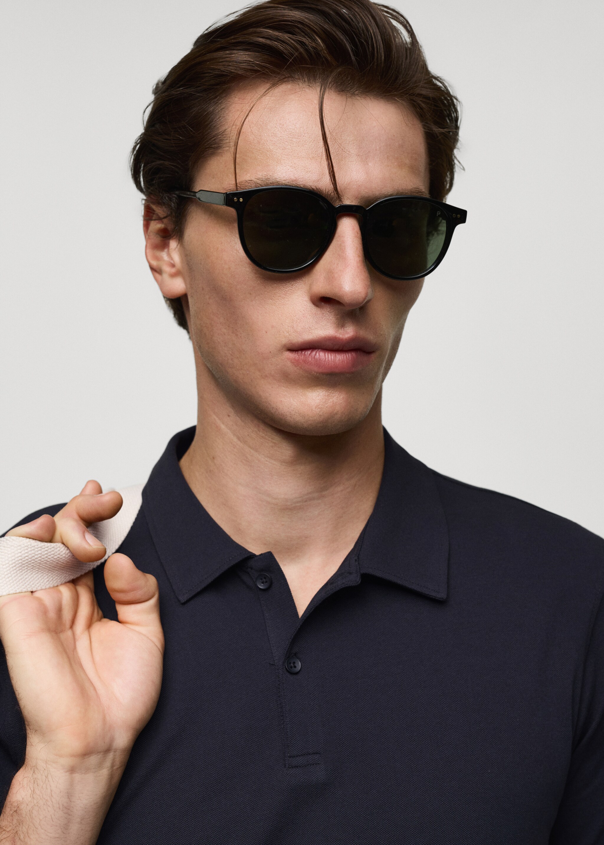 Polo slim-fit piqué de coton texturé - Détail de l'article 1
