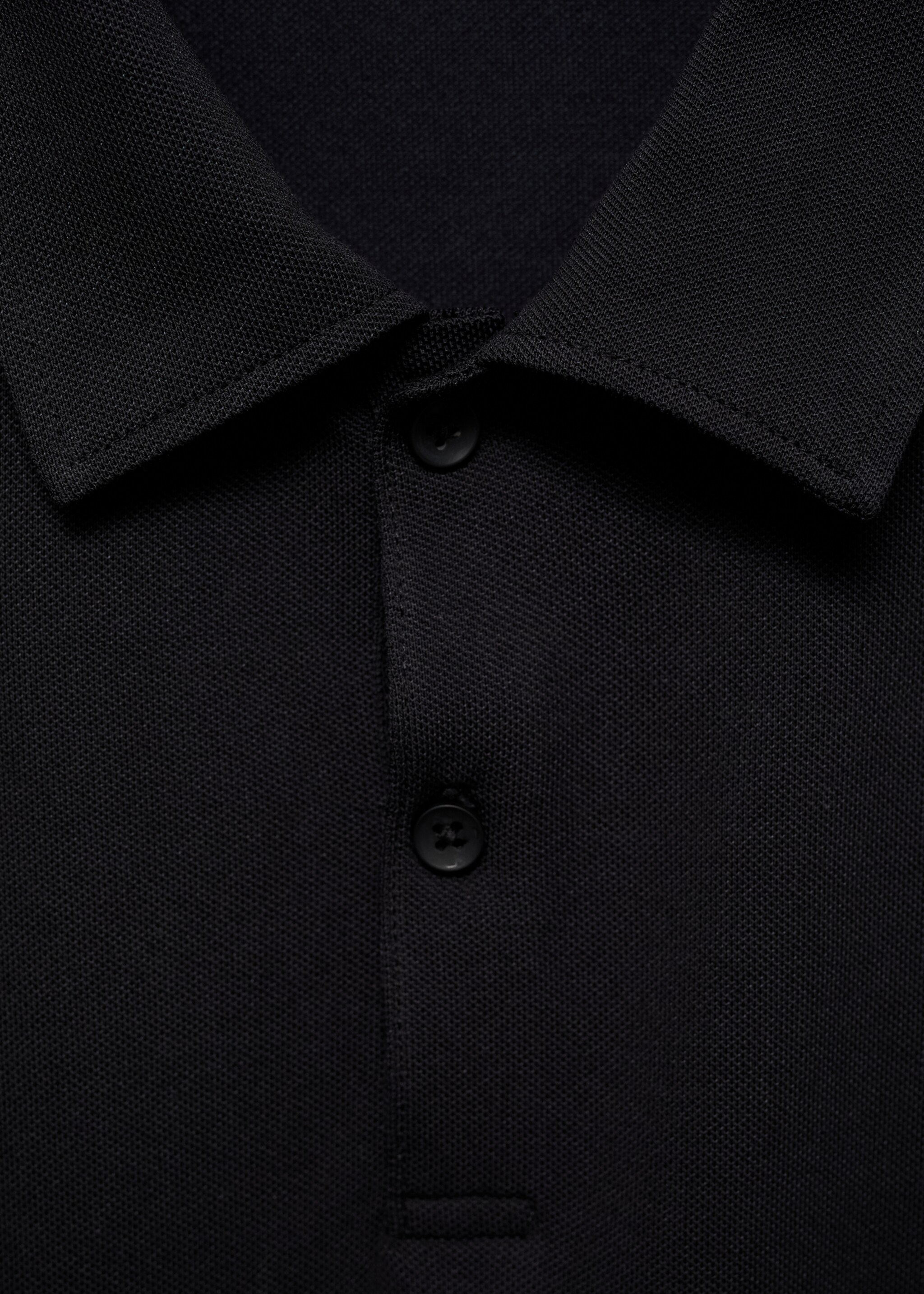 Polo slim-fit piqué de coton texturé - Détail de l'article 8