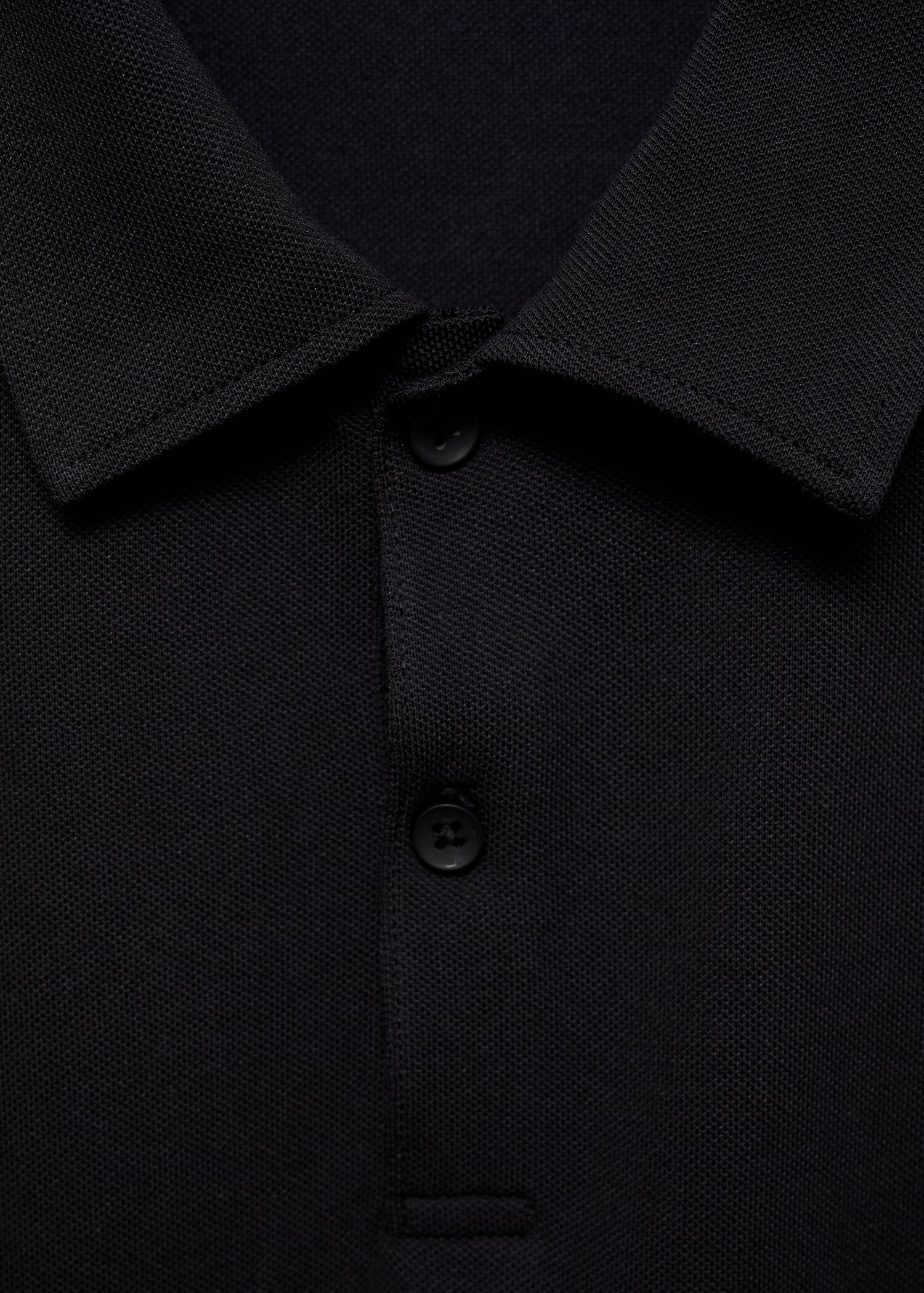 Πόλο slim fit βαμβάκι πικέ υφή - Λεπτομέρεια του προϊόντος 8