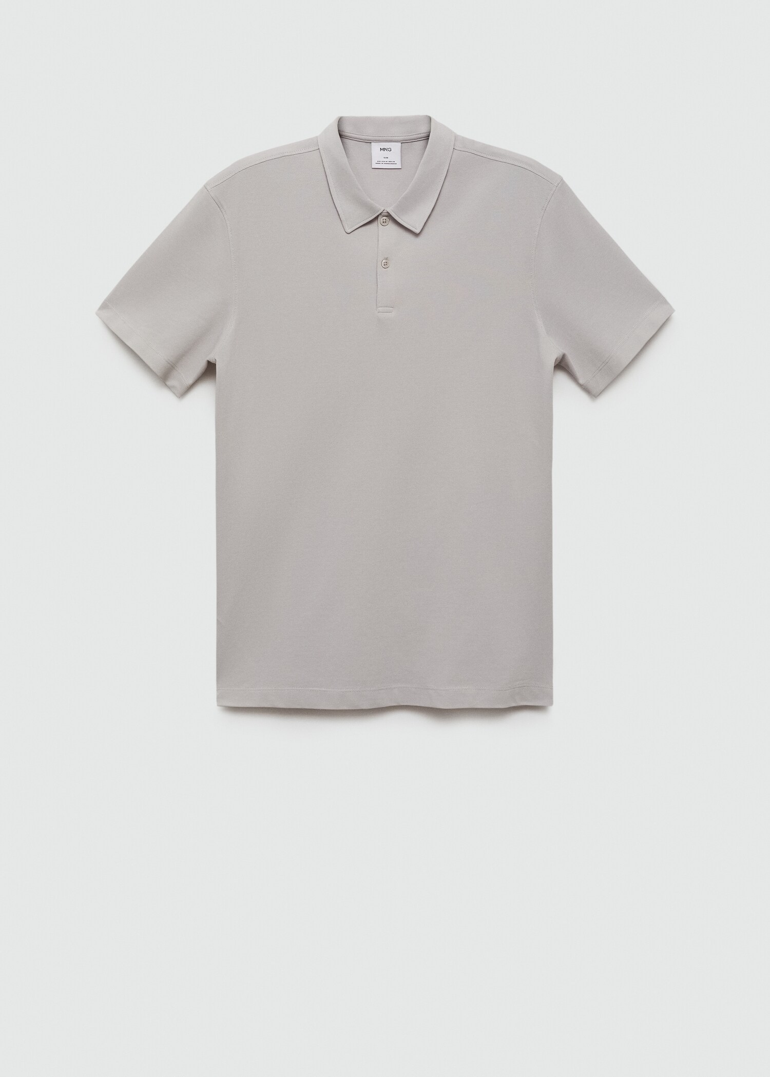 Πόλο slim fit βαμβάκι πικέ υφή - Προϊόν χωρίς μοντέλο