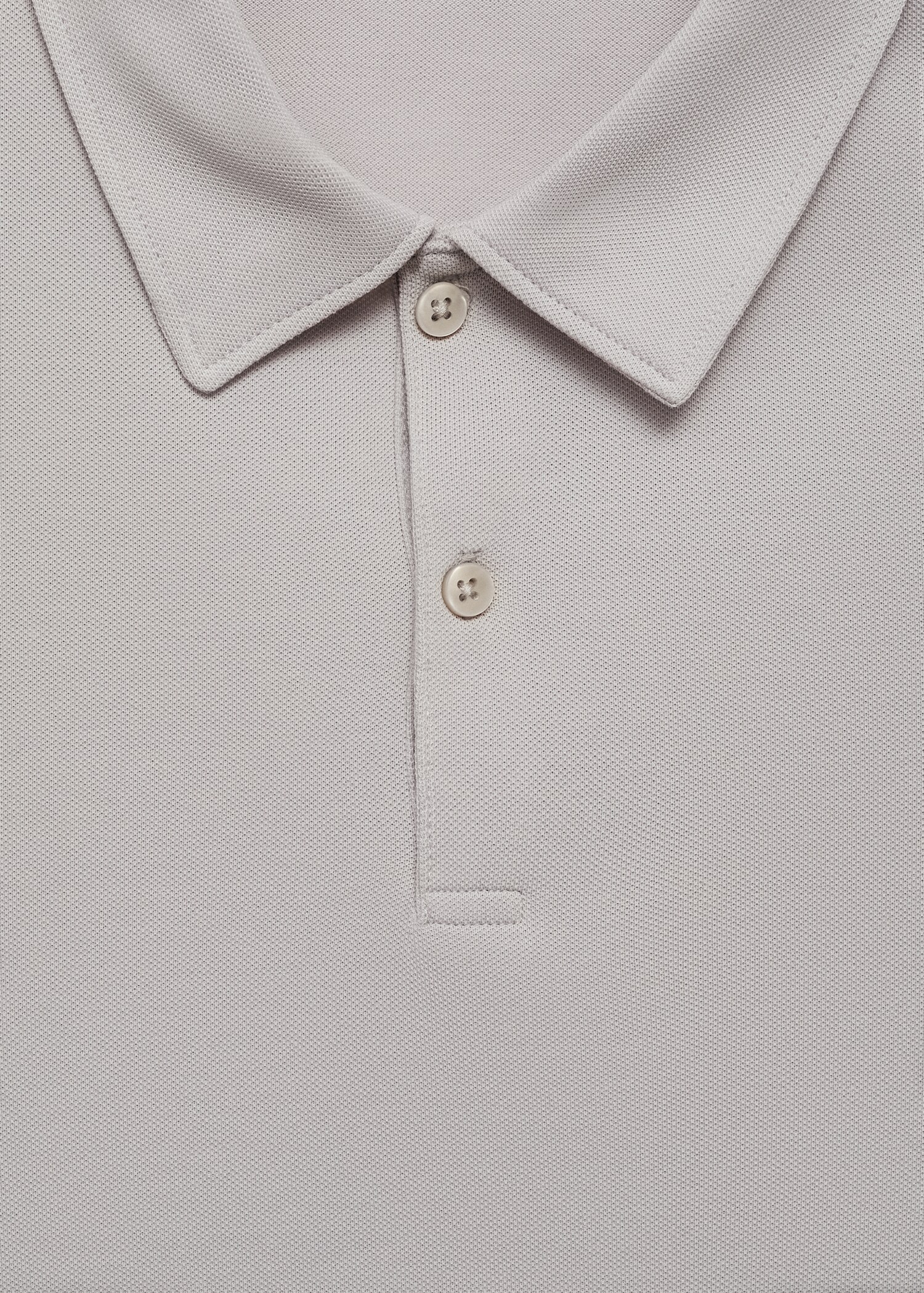 Πόλο slim fit βαμβάκι πικέ υφή - Λεπτομέρεια του προϊόντος 8