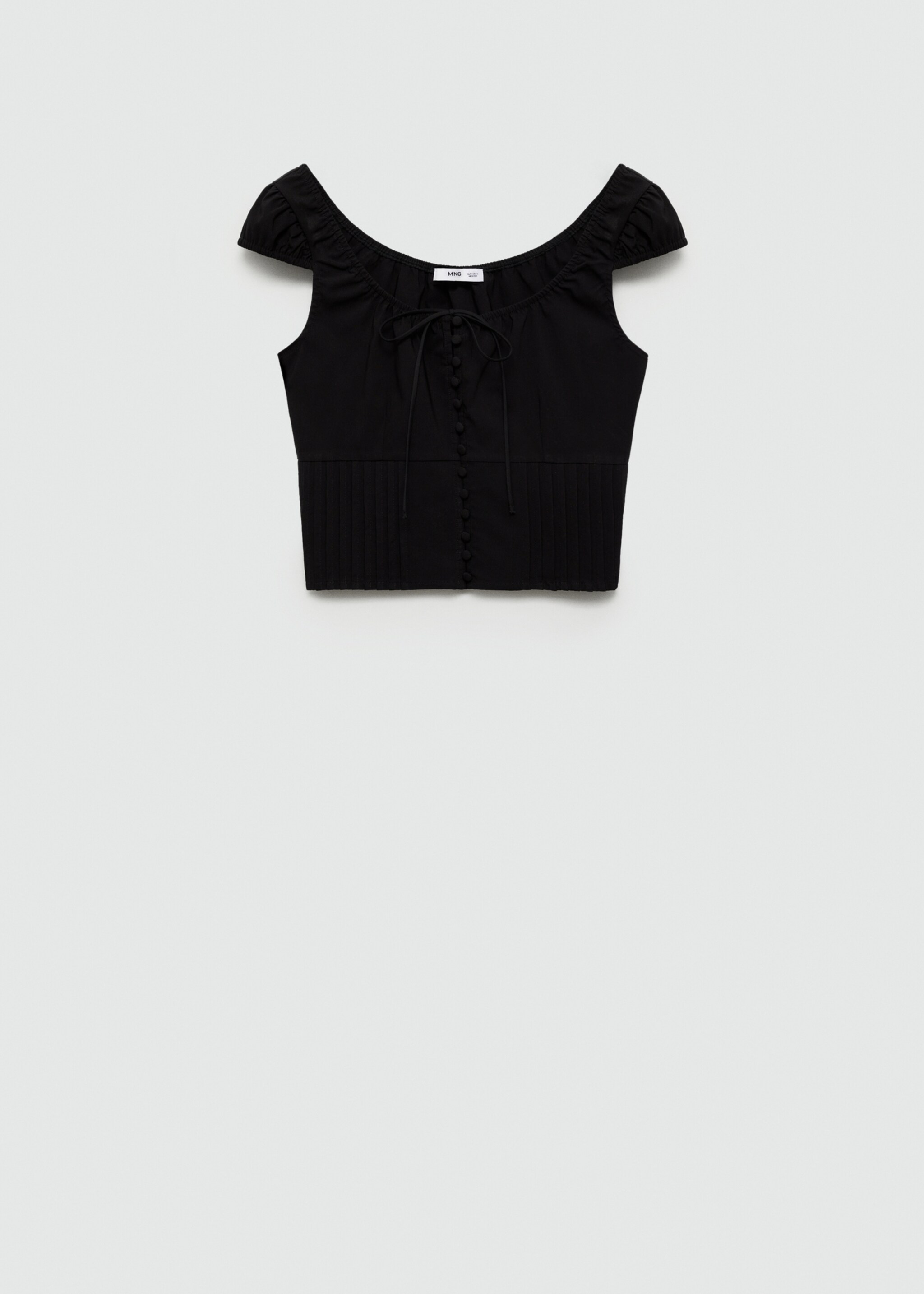 Buttoned crop top - Article without model