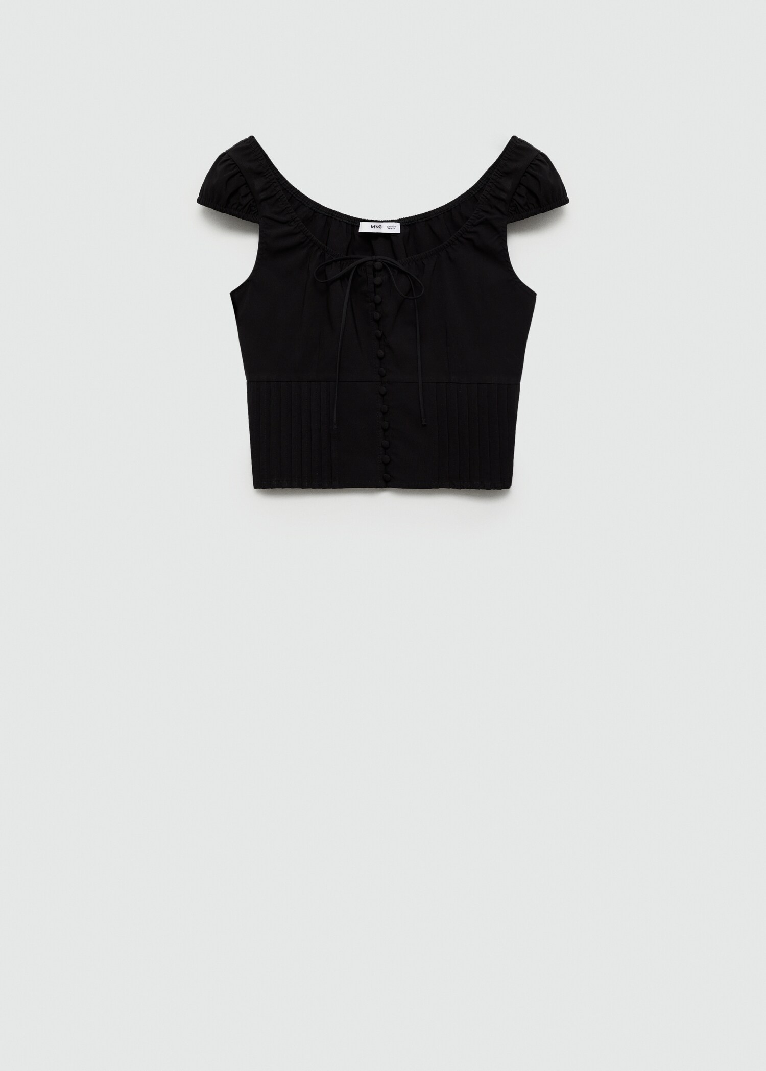 Buttoned crop top - Article without model