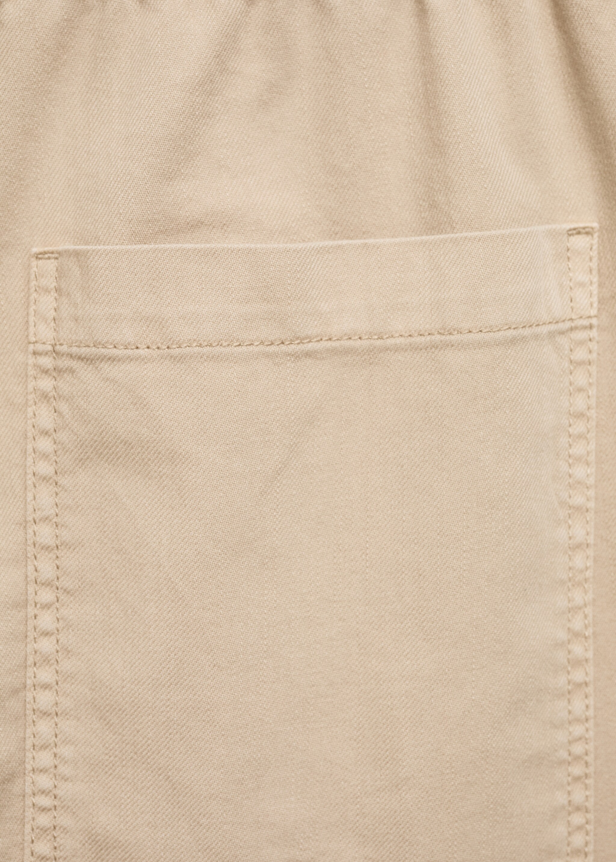 Elastic waist cotton trousers - Details of the article 0