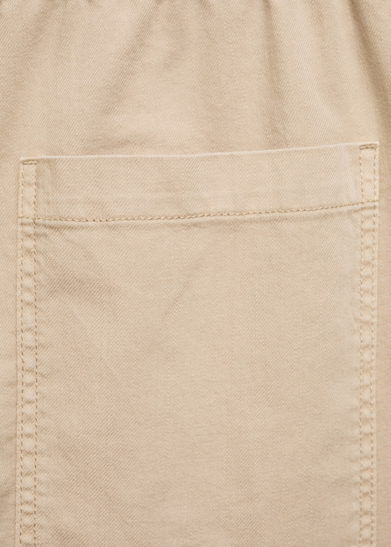 Elastic waist cotton trousers - Details of the article 0