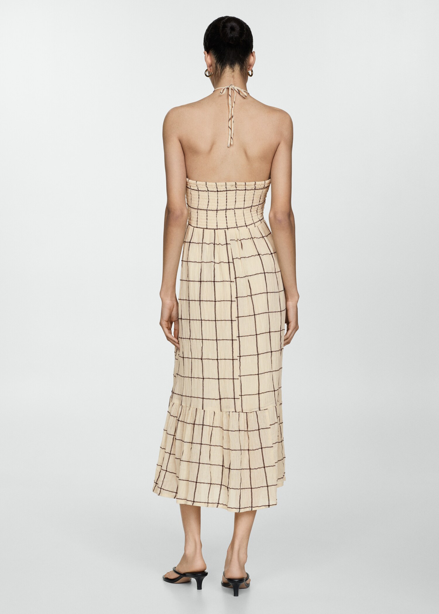 Gemustertes Trägerkleid - Rückseite des Artikels