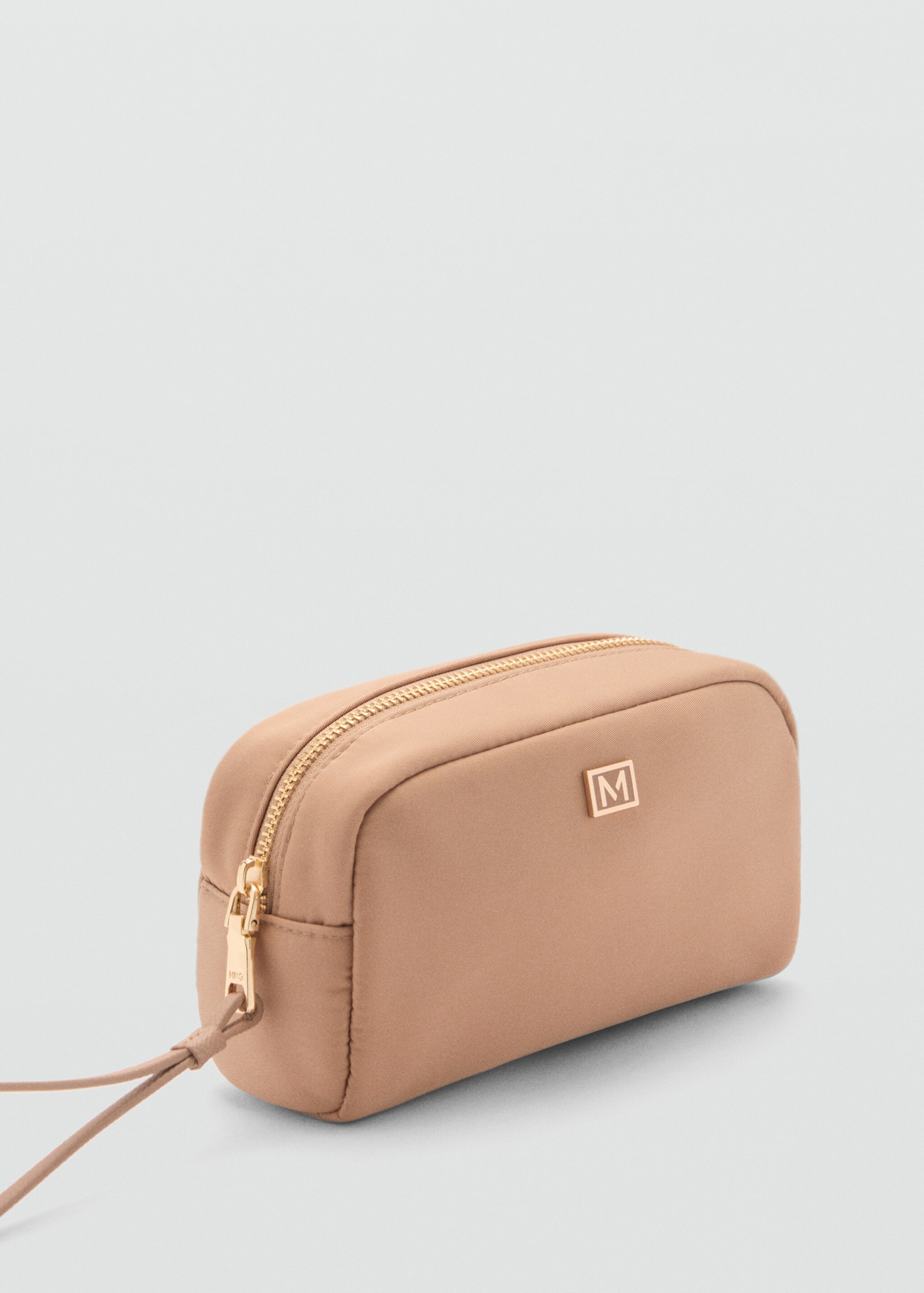 Zip-Kosmetiktasche mit Logo - Mittlere Ansicht, Beige. Ref: 77070362-00.