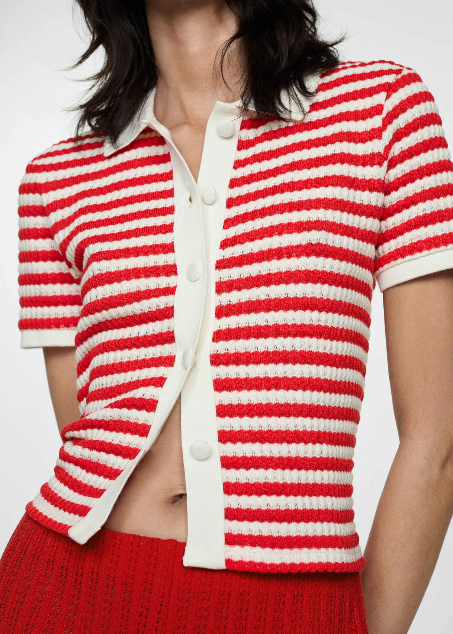 Kombiniertes Strick-T-Shirt - Detail des Artikels 6
