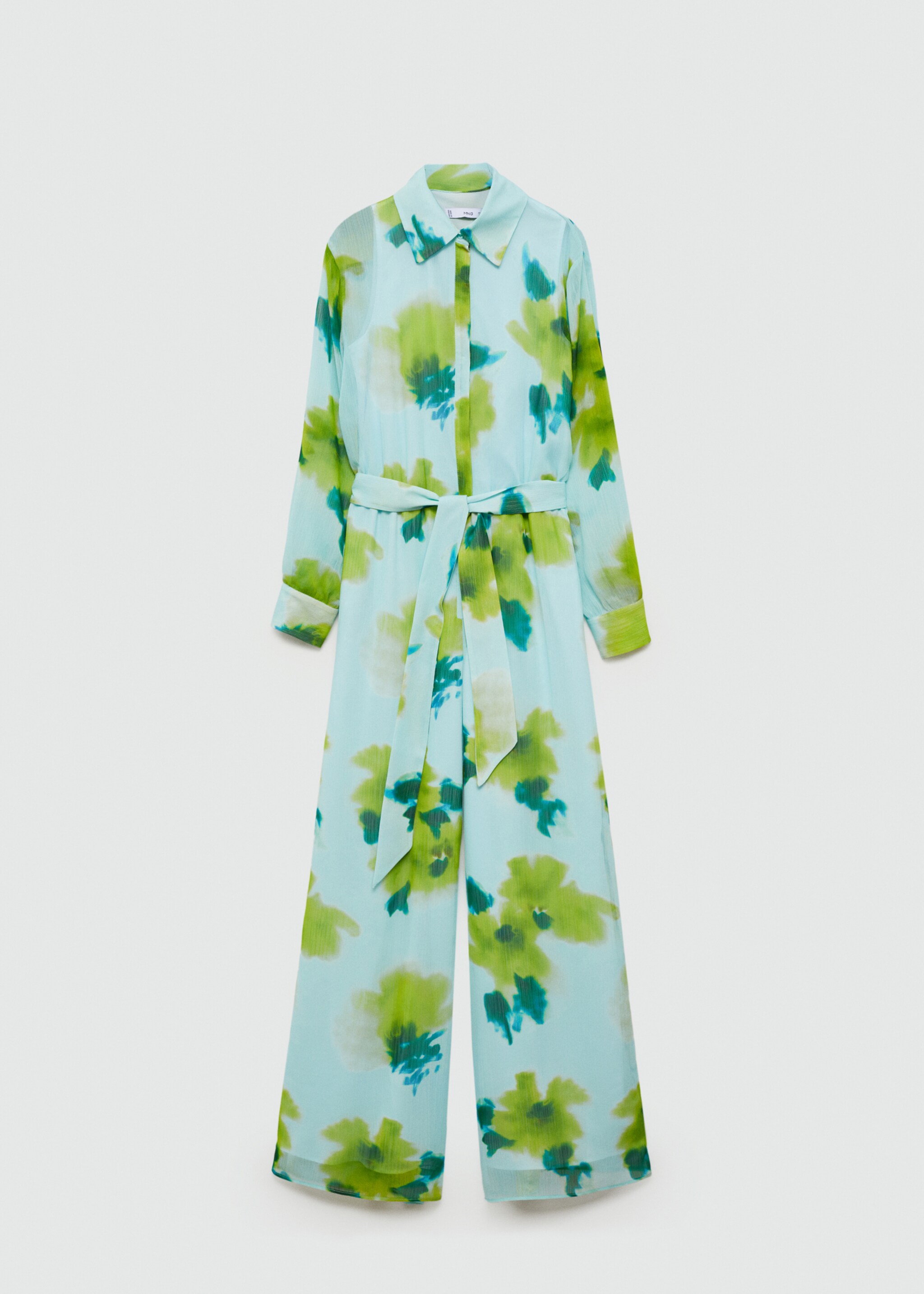 Bedrukte jumpsuit met strik - Artikel zonder model