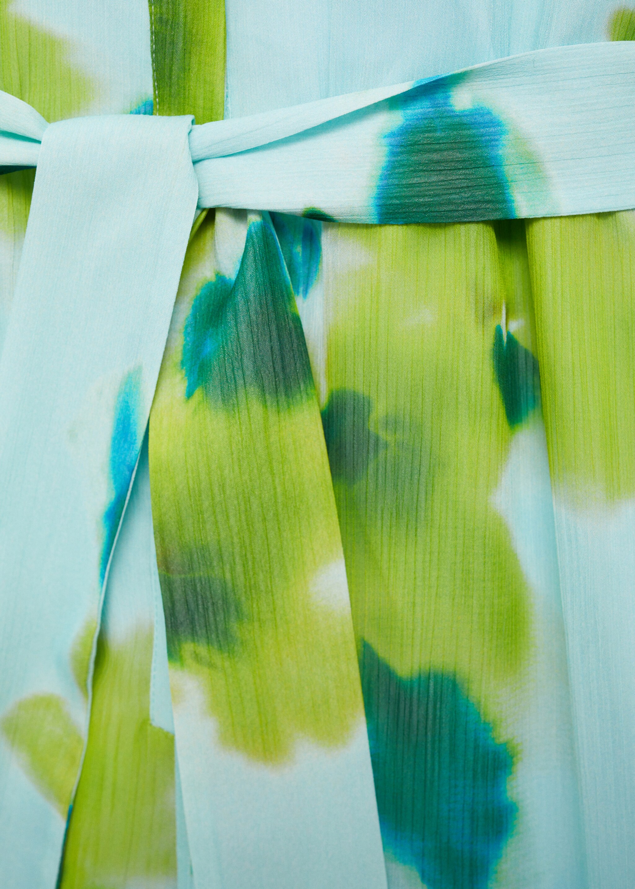 Bedrukte jumpsuit met strik - Detail van het artikel 0