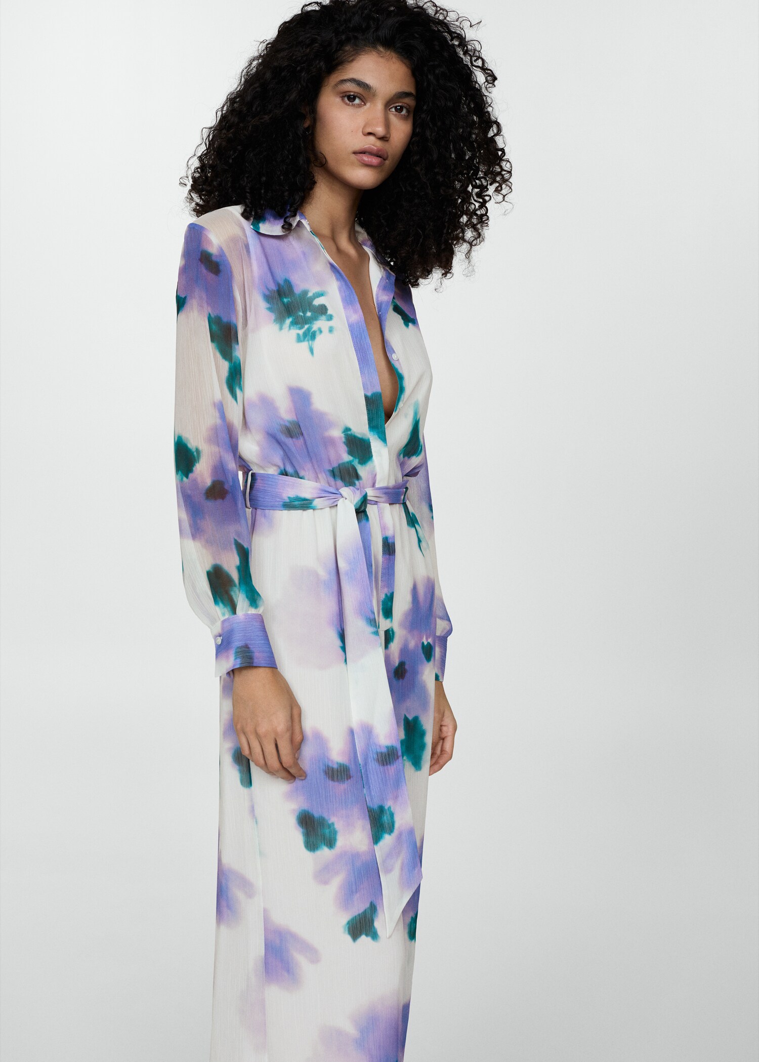 Printed jumpsuit with bow - Medium plane