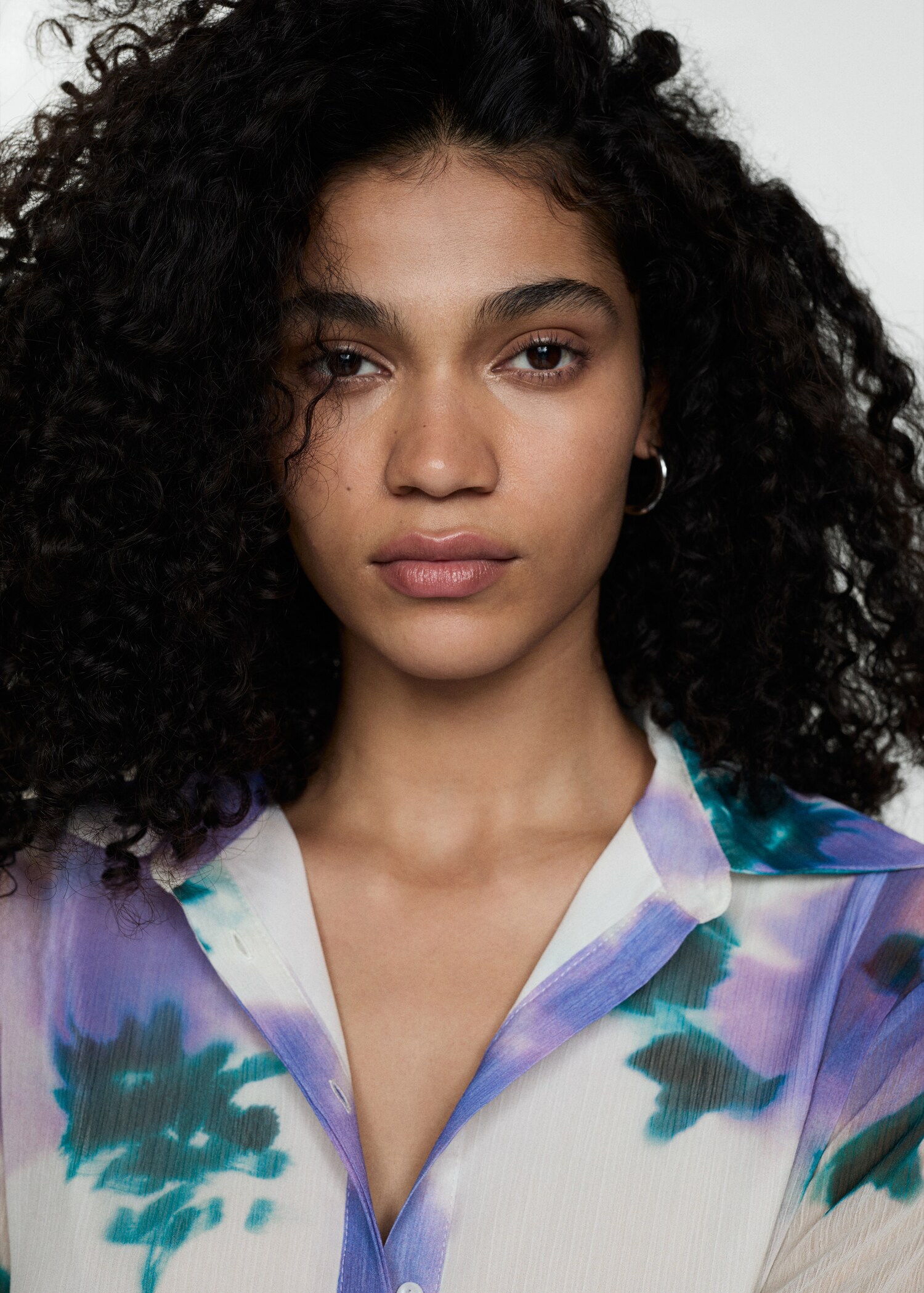 Printed jumpsuit with bow - Details of the article 1