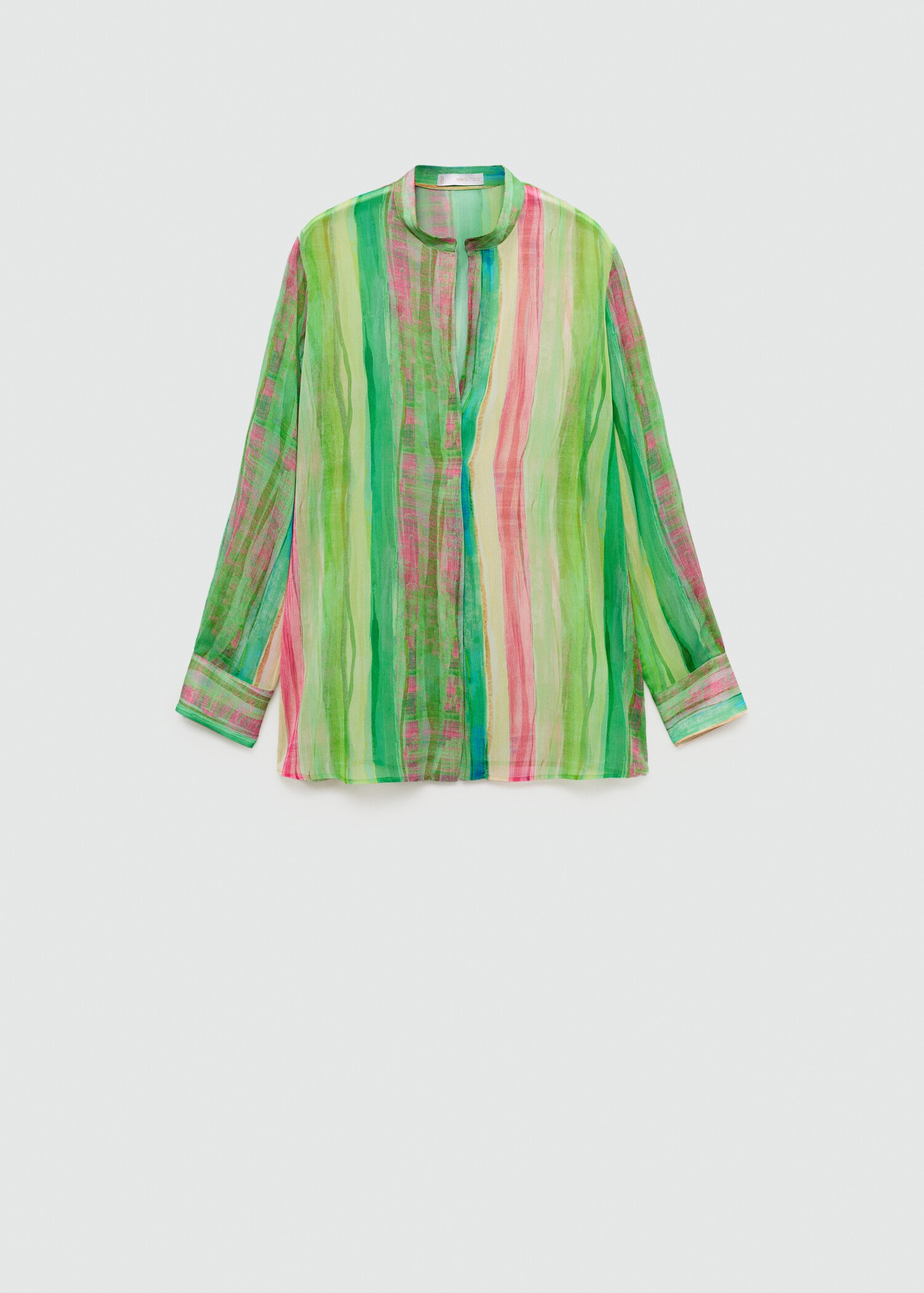 Halbtransparente Print-Bluse - Artikel ohne Model