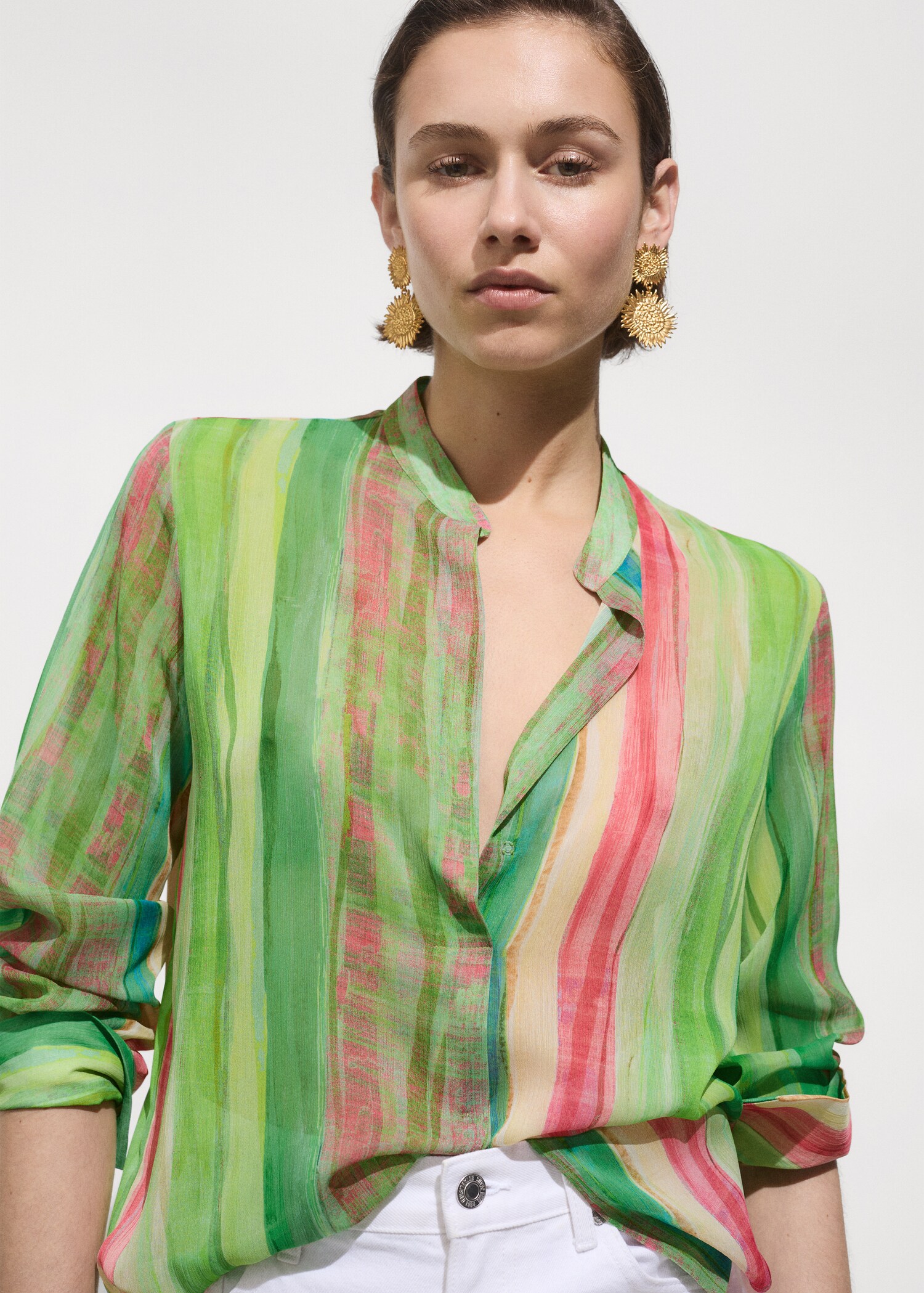 Halbtransparente Print-Bluse - Detail des Artikels 2