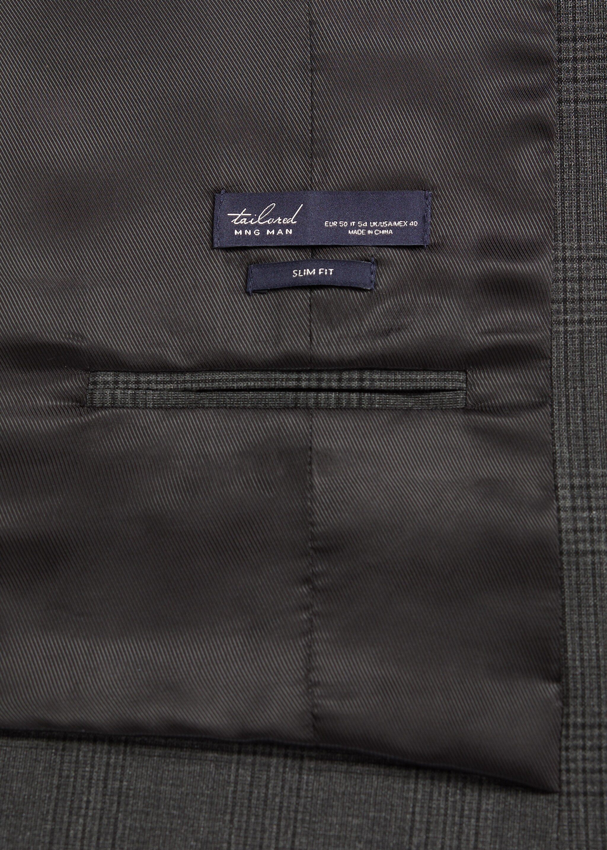 Chaleco traje slim fit cuadros - Detalle del artículo 8
