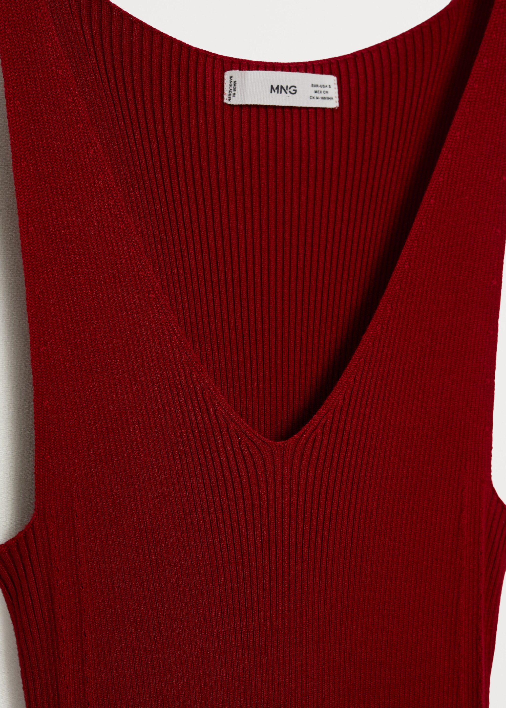 Vestido midi canalé - Detalle del artículo 8