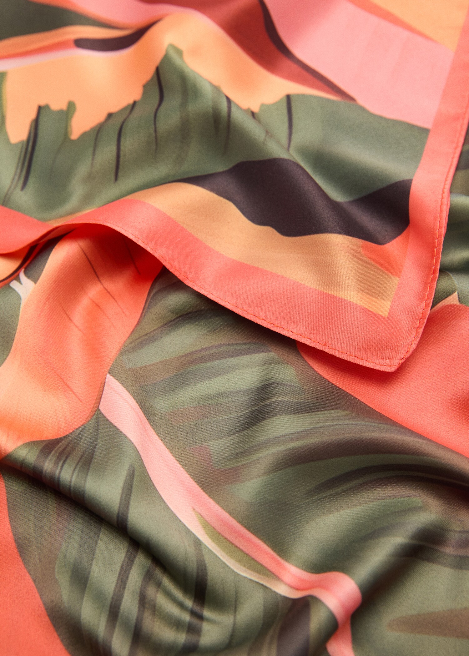 Multicolour print scarf - Medium plane