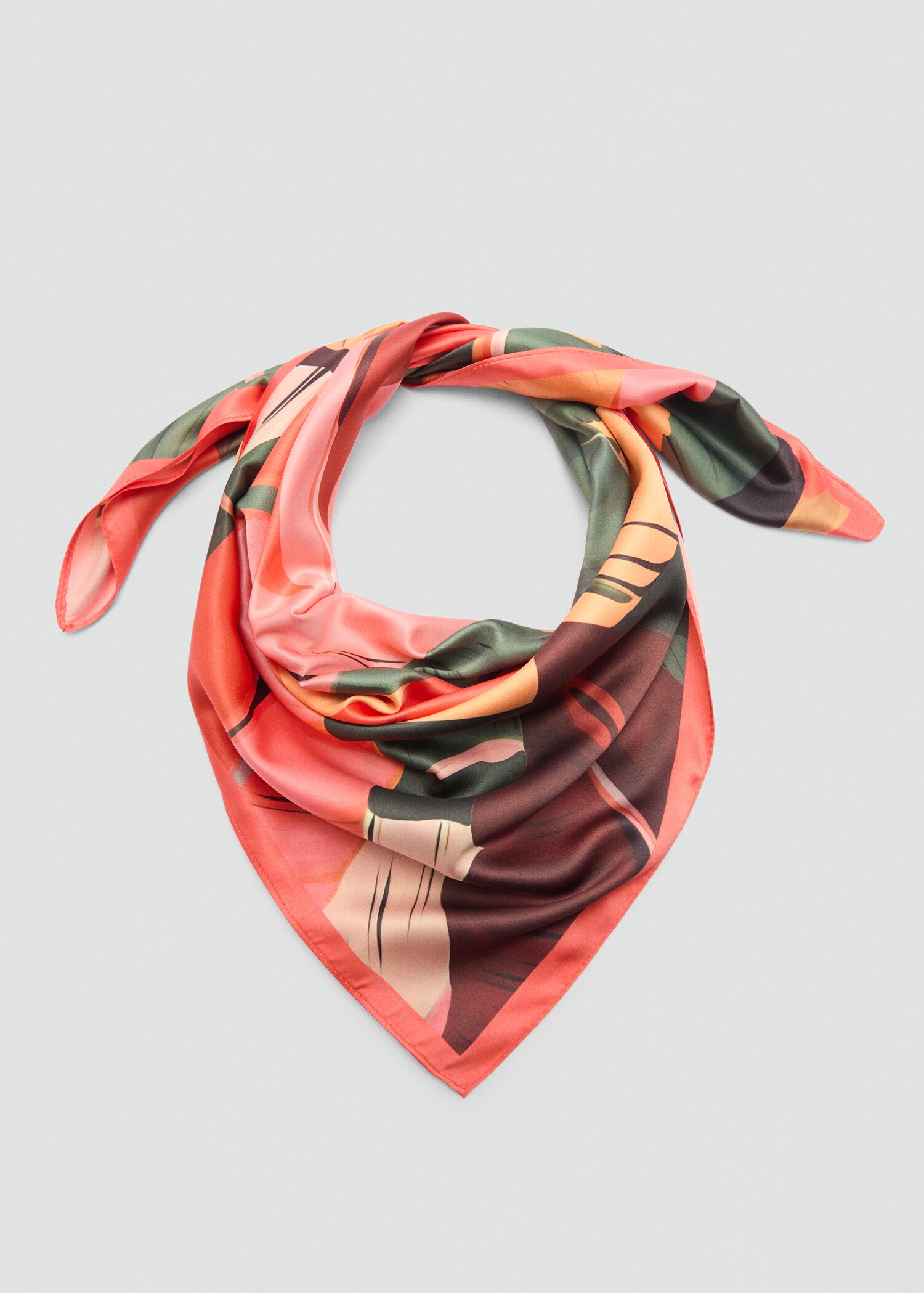 Multicolour print scarf - Details of the article 1