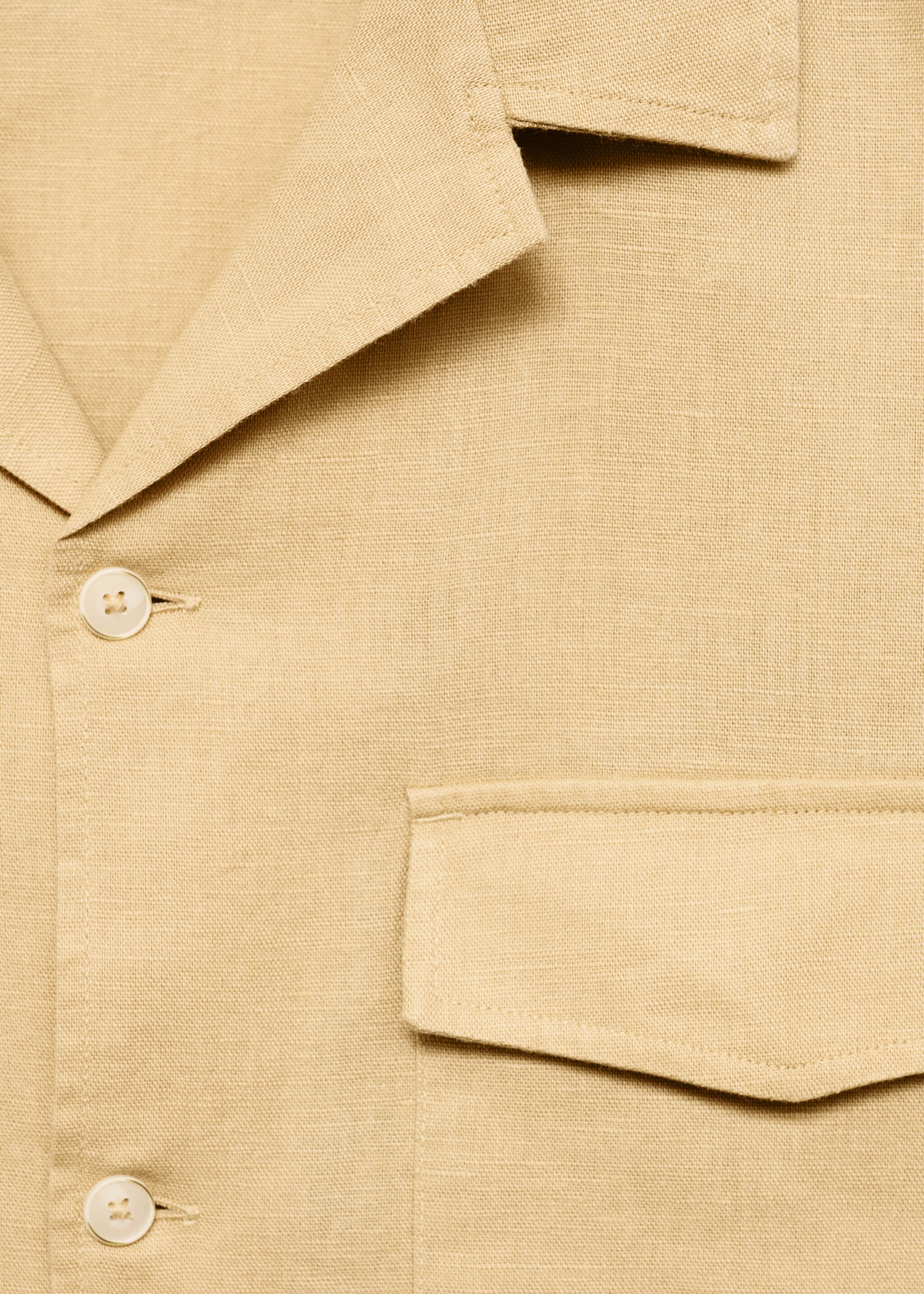 Regular Fit-Hemd aus Leinen mit Baumwolle - Detail des Artikels 8