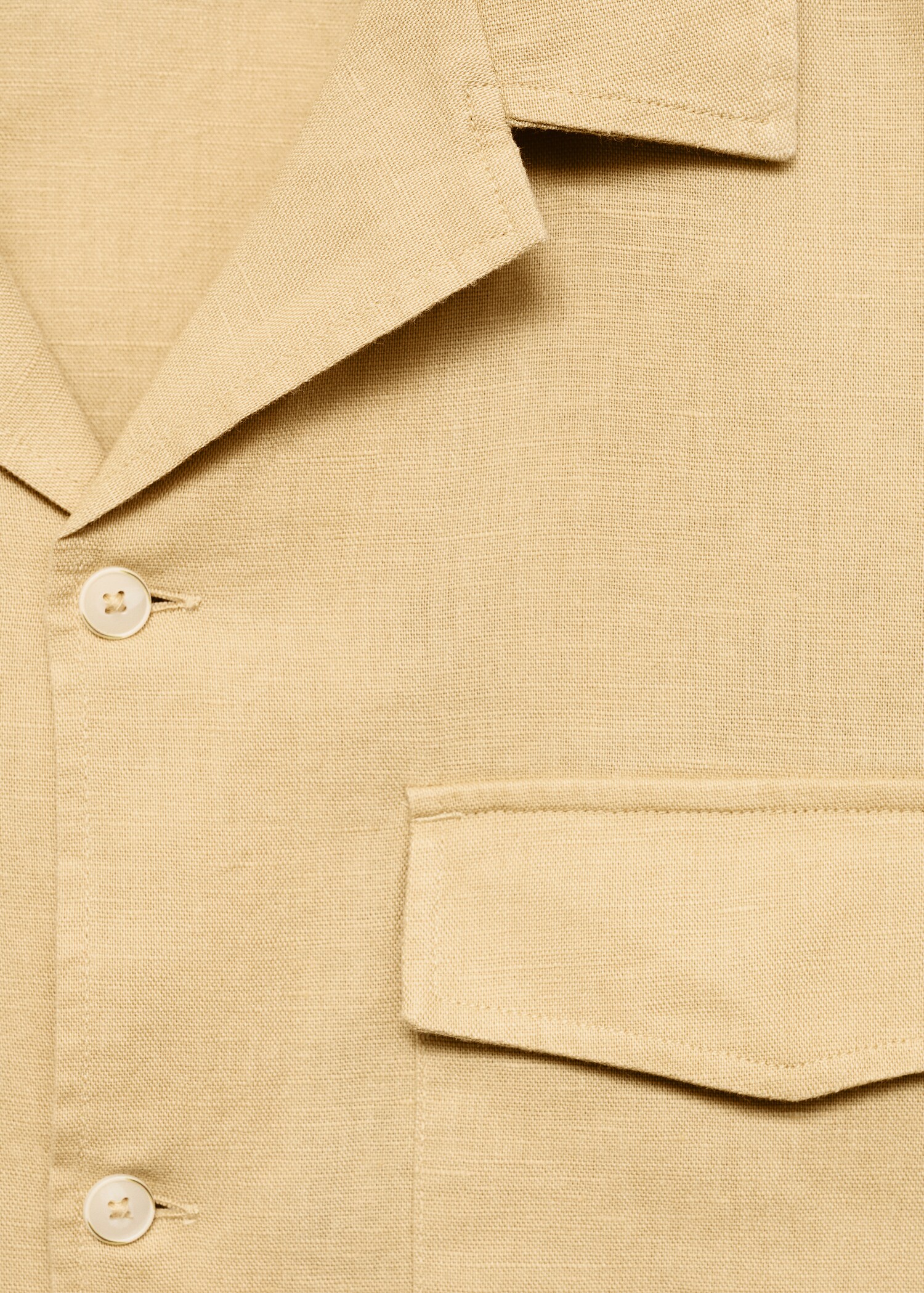 Camisa regular fit lino algodón - Detalle del artículo 8