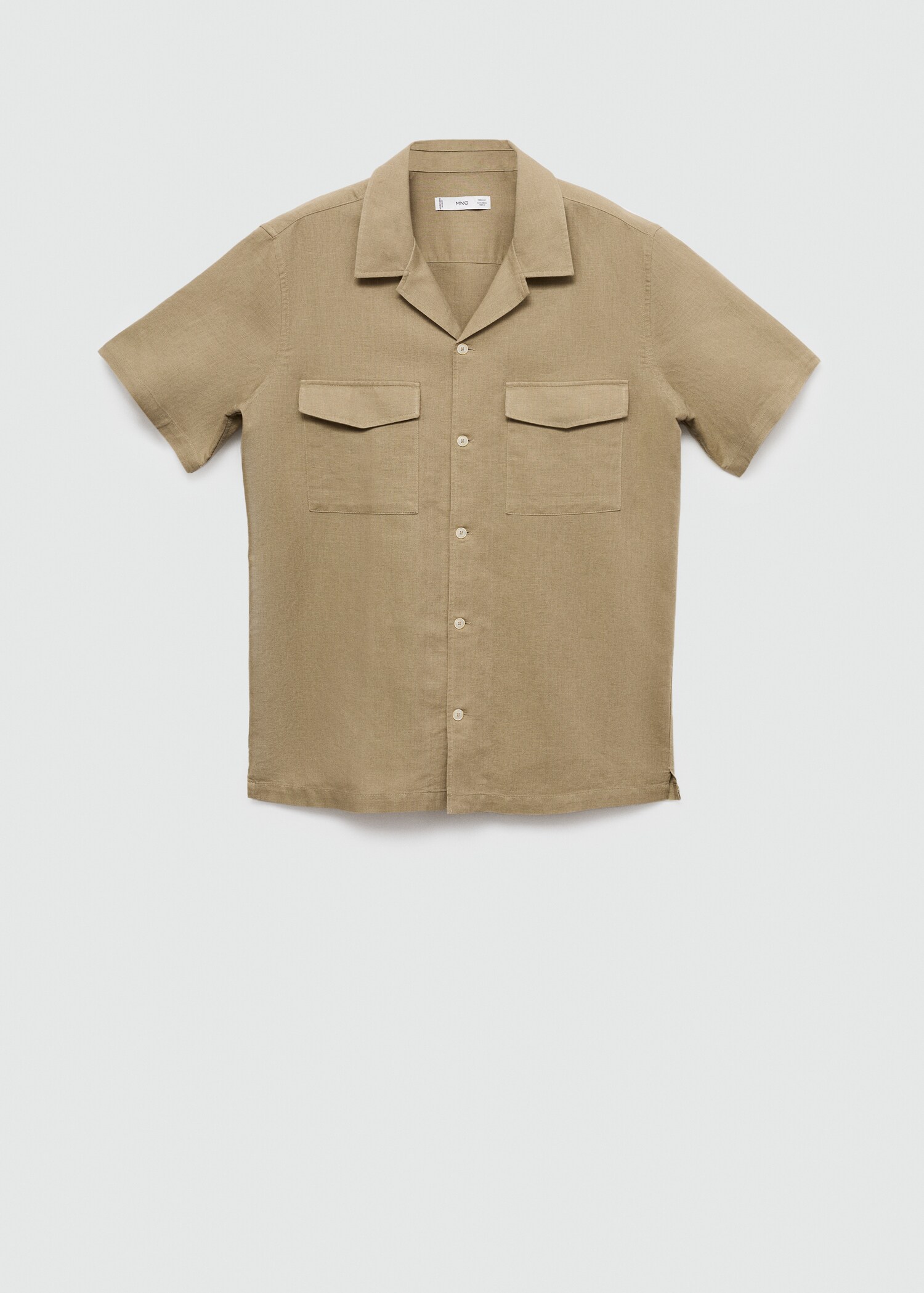Camisa regular fit lino algodón - Artículo sin modelo