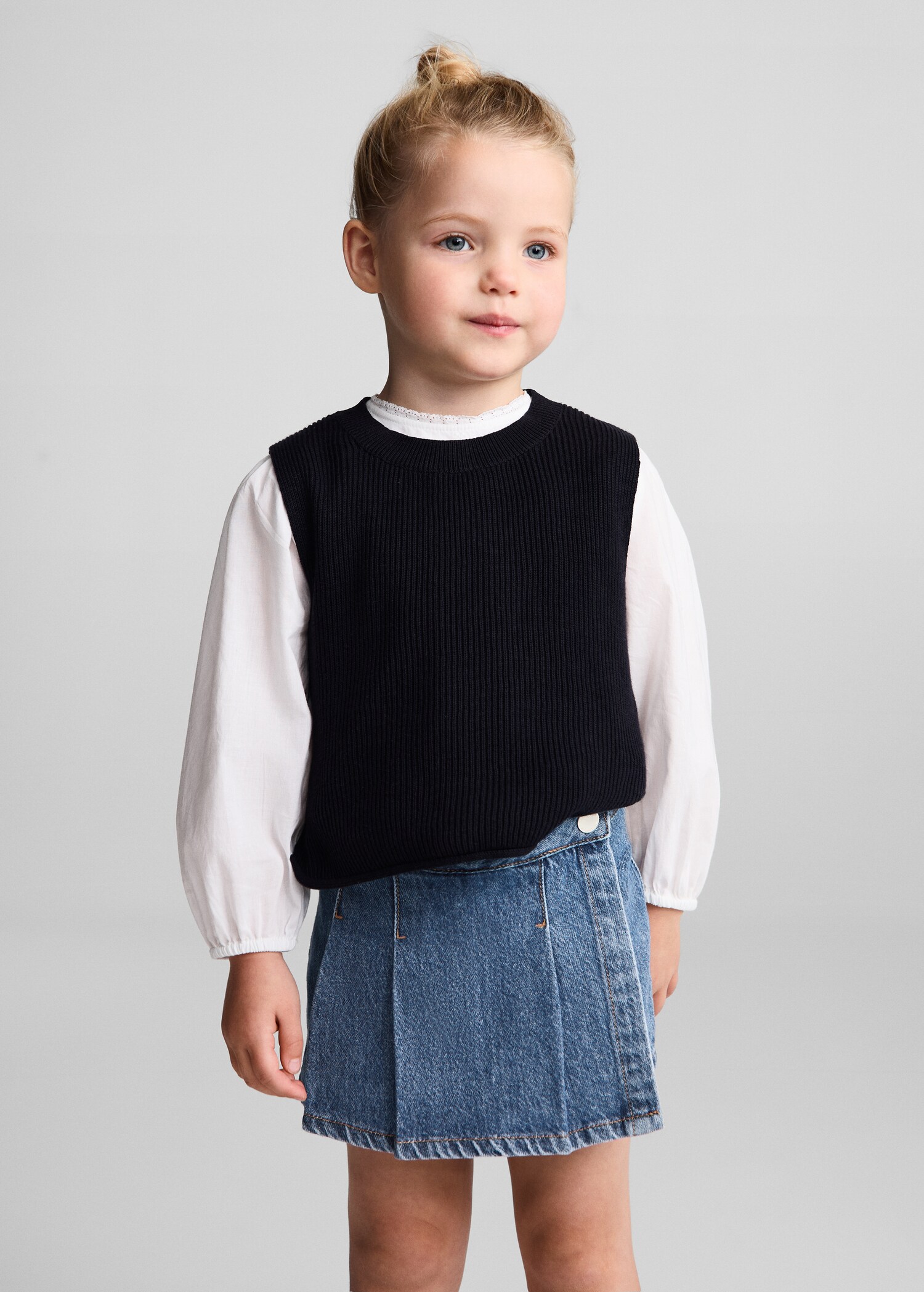 Hosenrock aus Jeans - Mittlere Ansicht