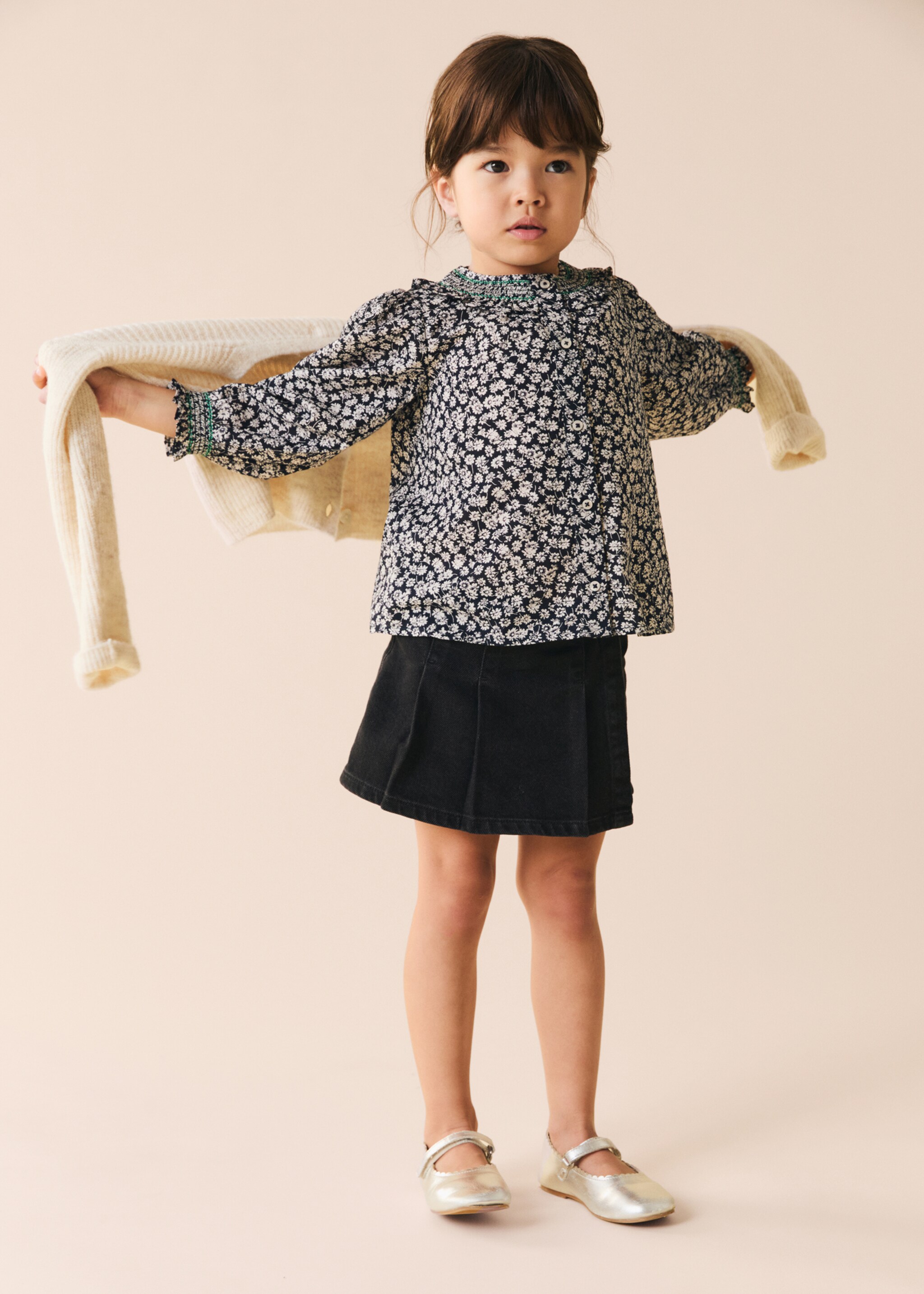 Denim skirt trousers - Details of the article 5