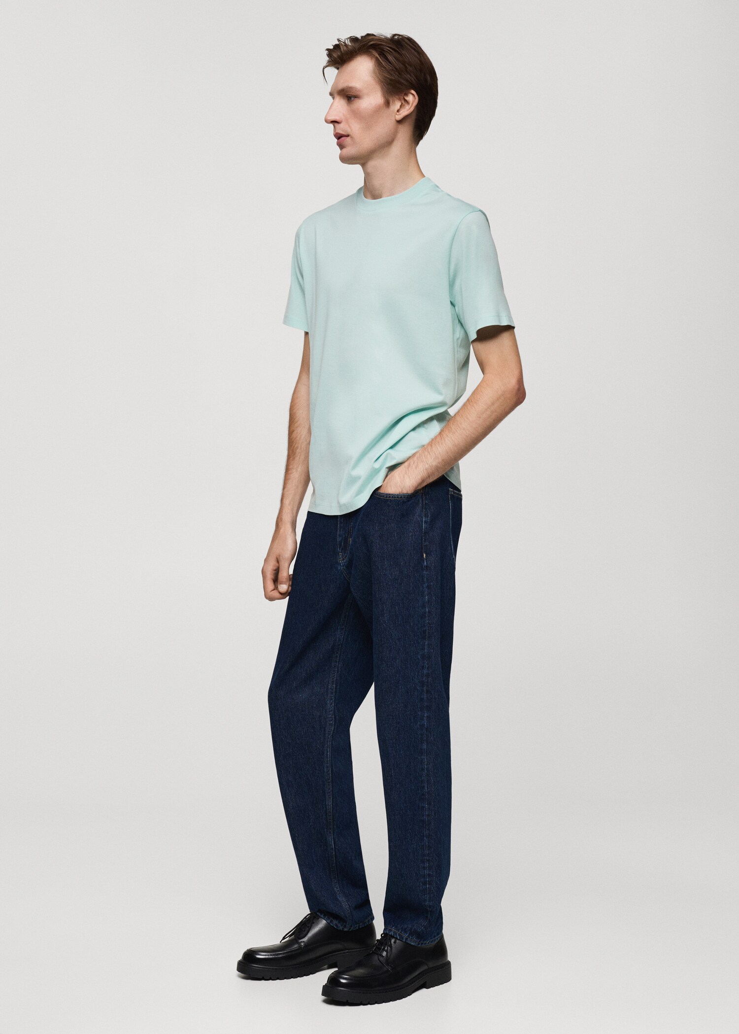 100% cotton slim-fit t-shirt - Details of the article 2