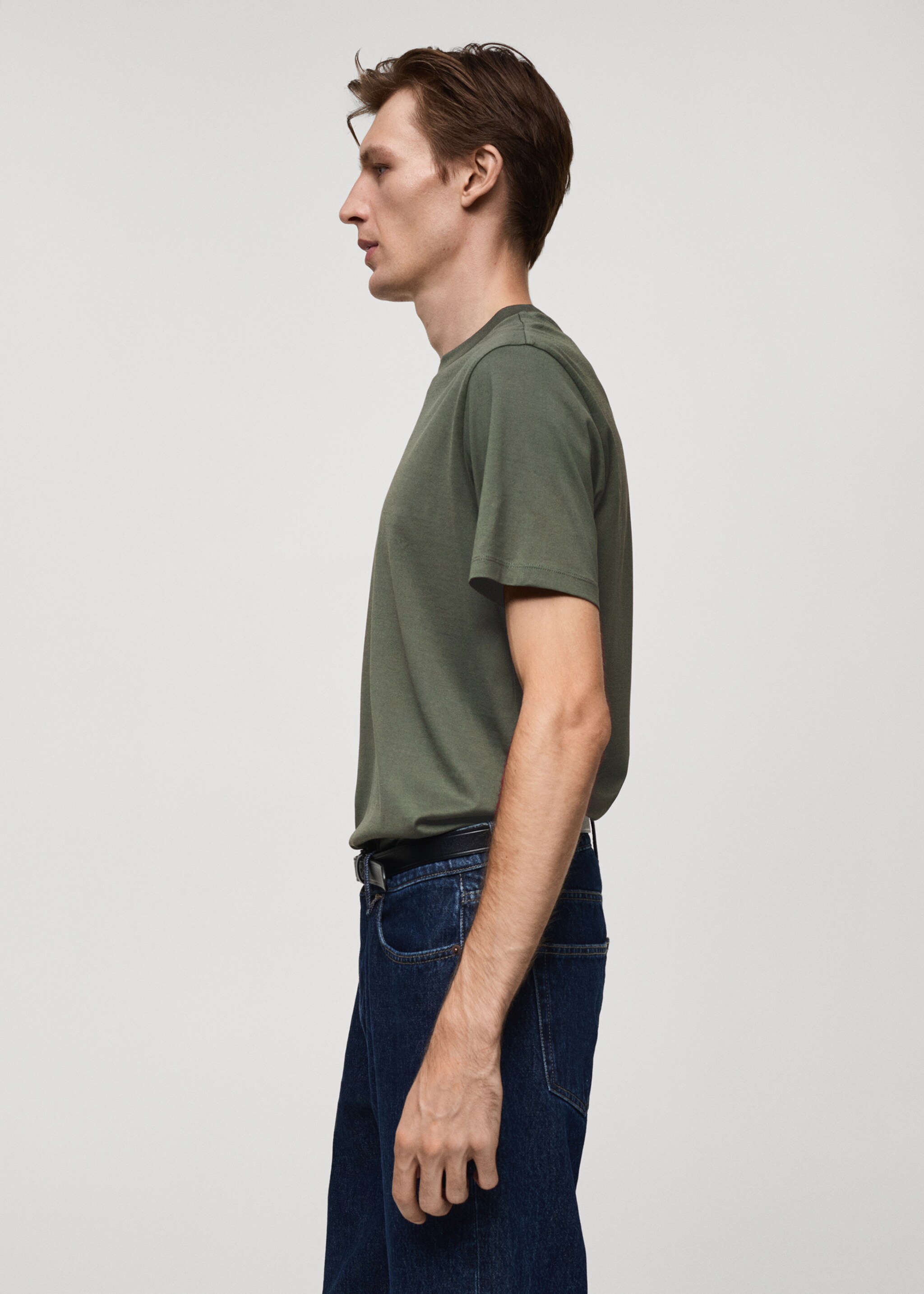 T-shirt slim-fit 100 % coton - Détail de l'article 2