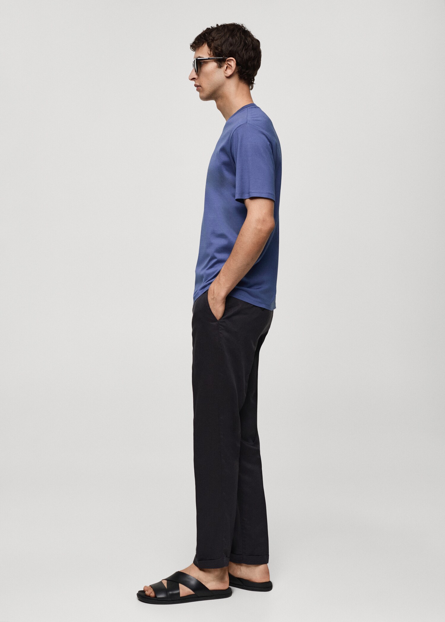 100% cotton slim-fit t-shirt - Details of the article 2