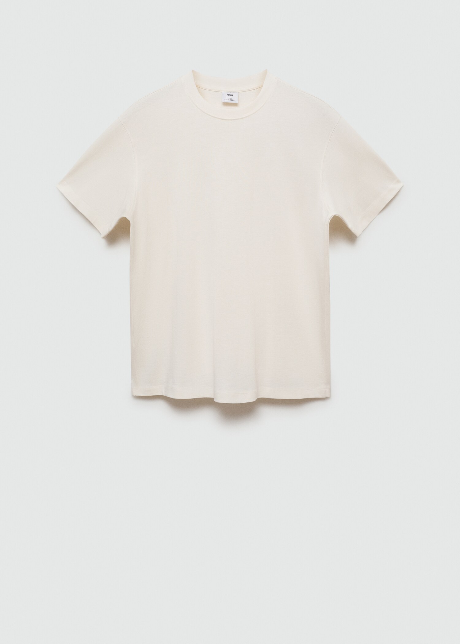 Basic 100% cotton relaxed-fit t-shirt - Article without model