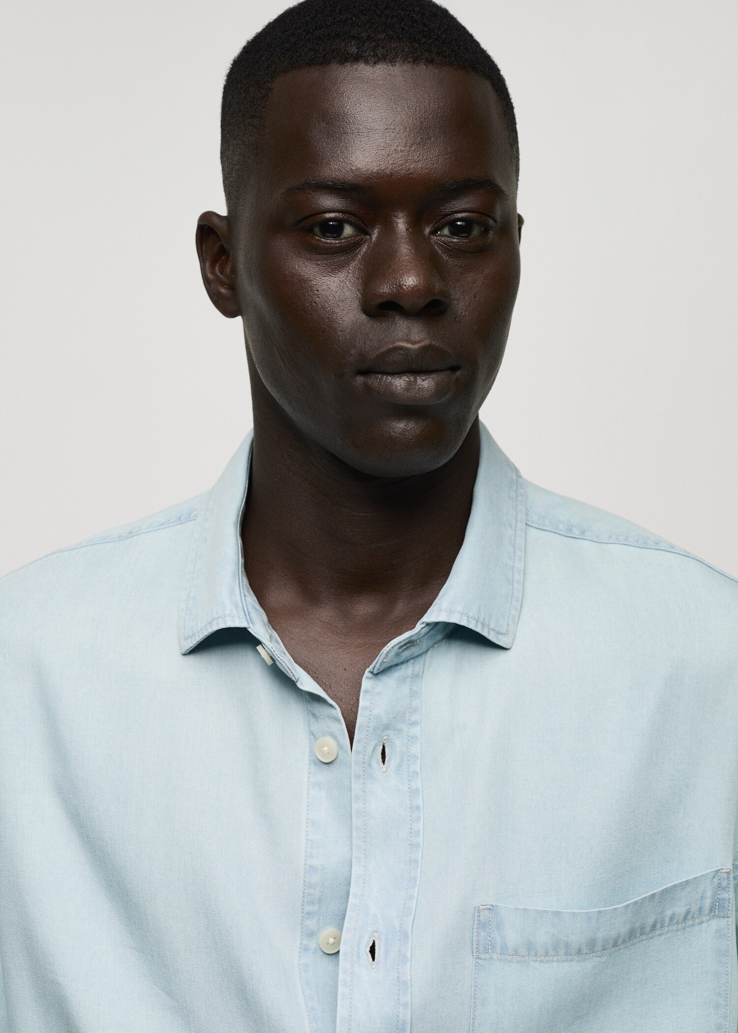 Regular-fit 100% Tencel shirt - Details of the article 1