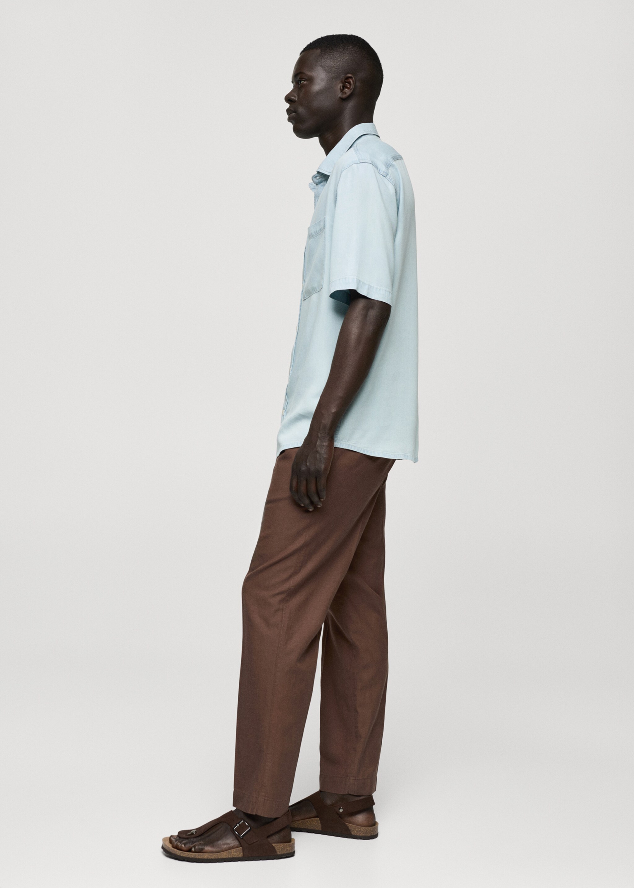 Πουκάμισο regular fit 100% tencel - Λεπτομέρεια του προϊόντος 2