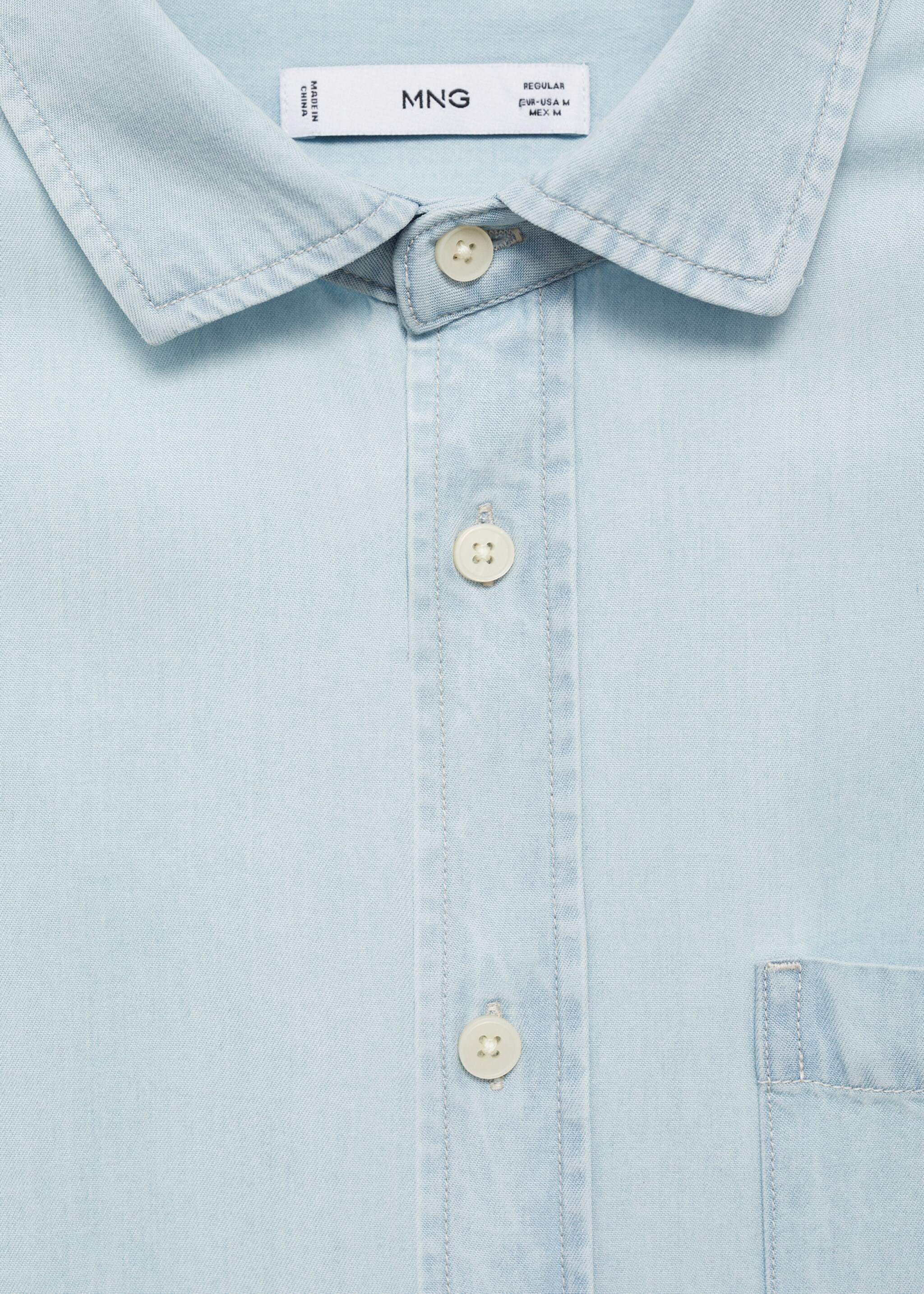 Πουκάμισο regular fit 100% tencel - Λεπτομέρεια του προϊόντος 8