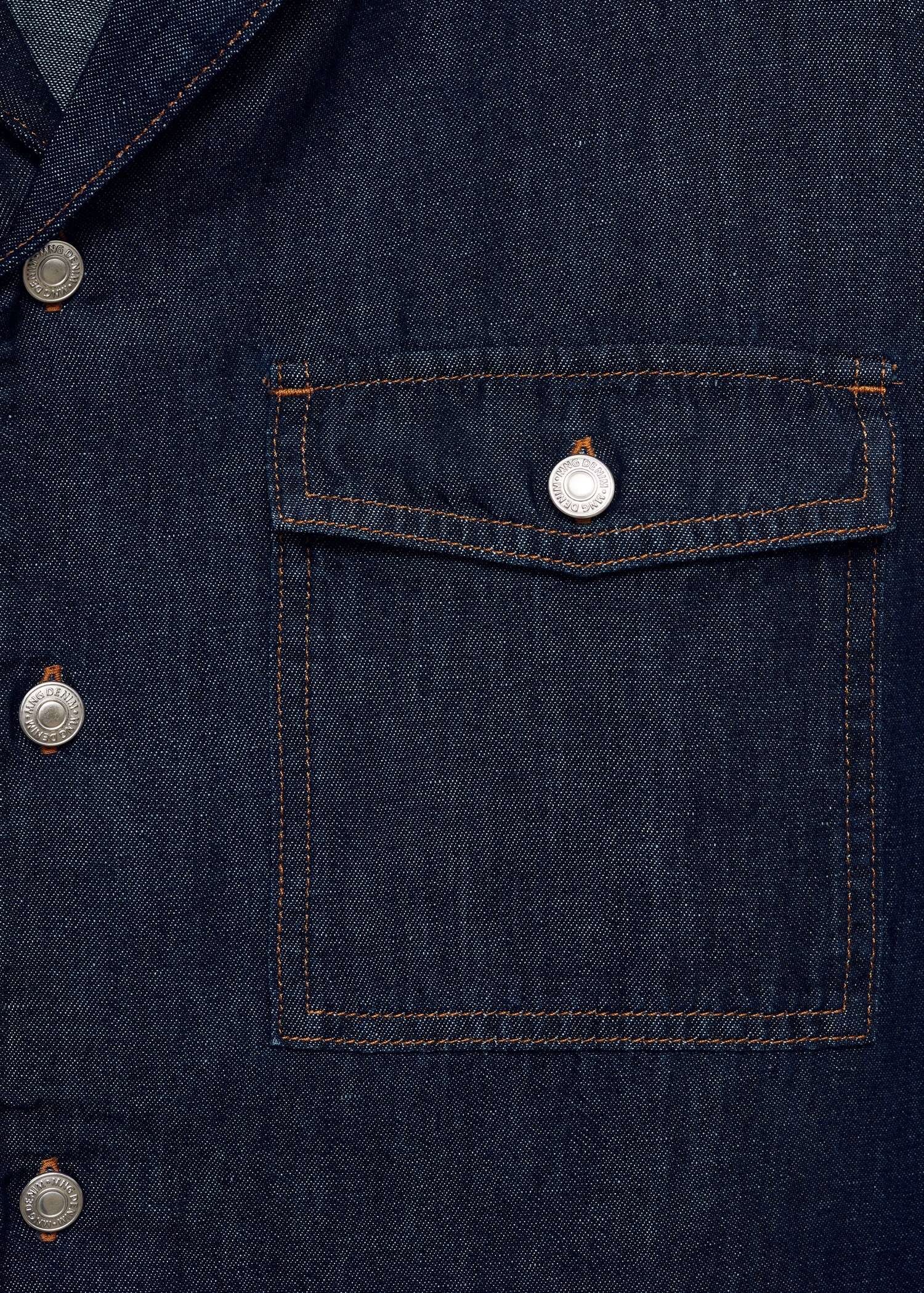Jeanshemd aus Baumwolle mit Leinen - Detail des Artikels 0