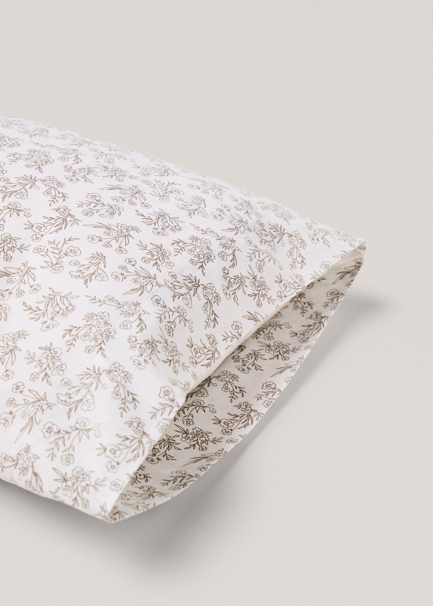 Capa de almofada de algodão às flores 45 x 110 cm - Pormenor do artigo 2