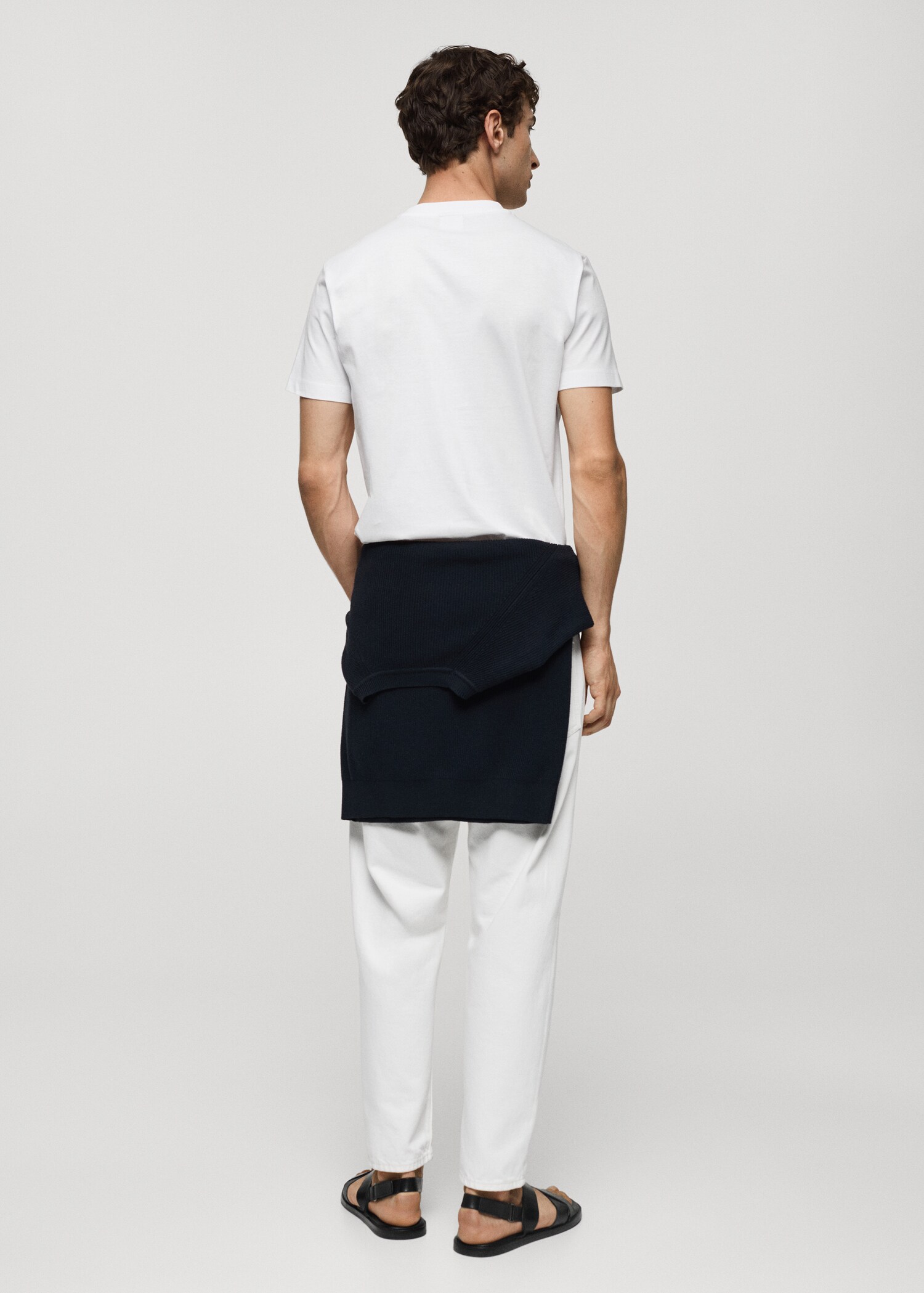 Μπλούζα βαμβάκι slim fit - Πίσω όψη προϊόντος