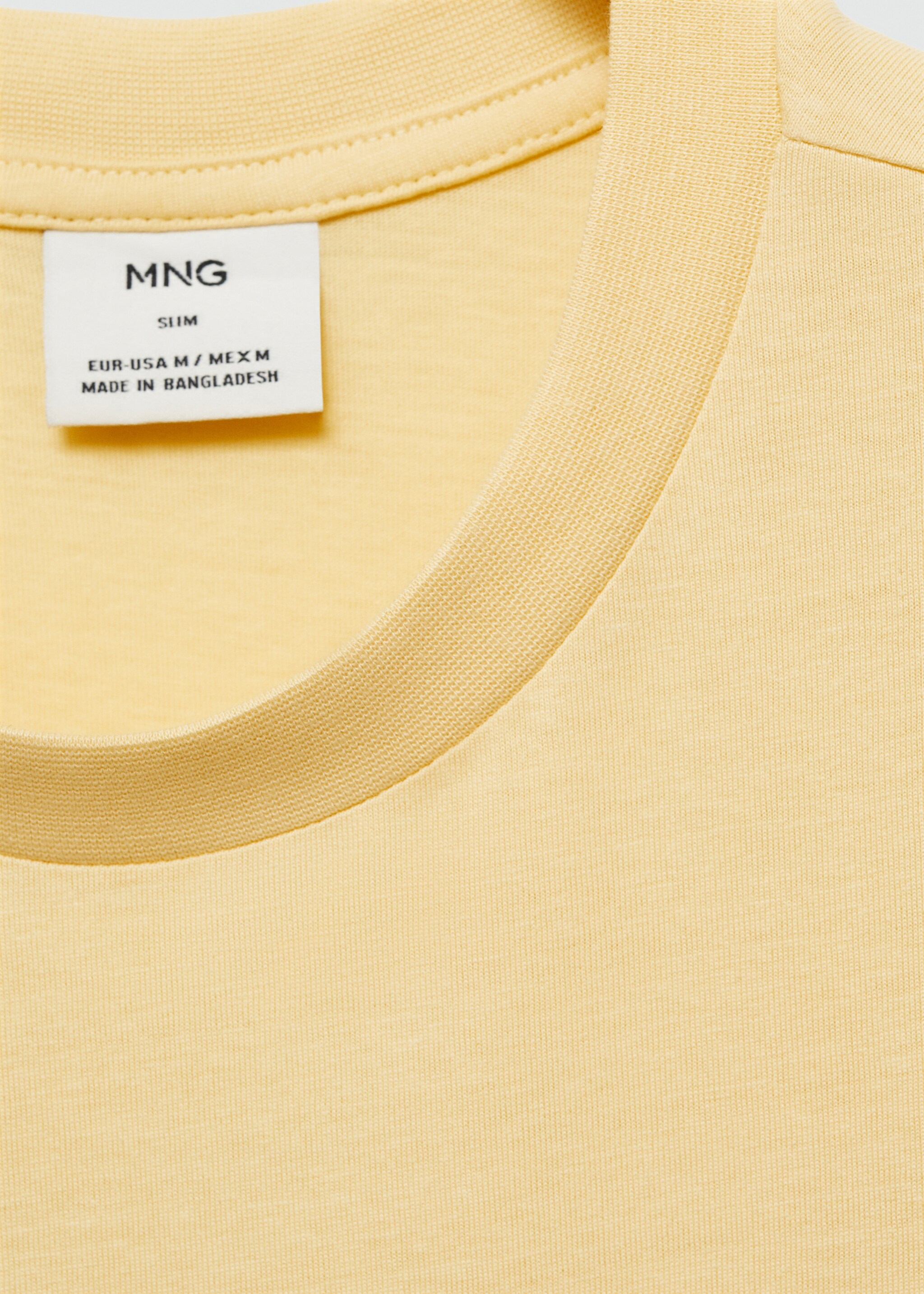 Slim-fit cotton t-shirt - Details of the article 8