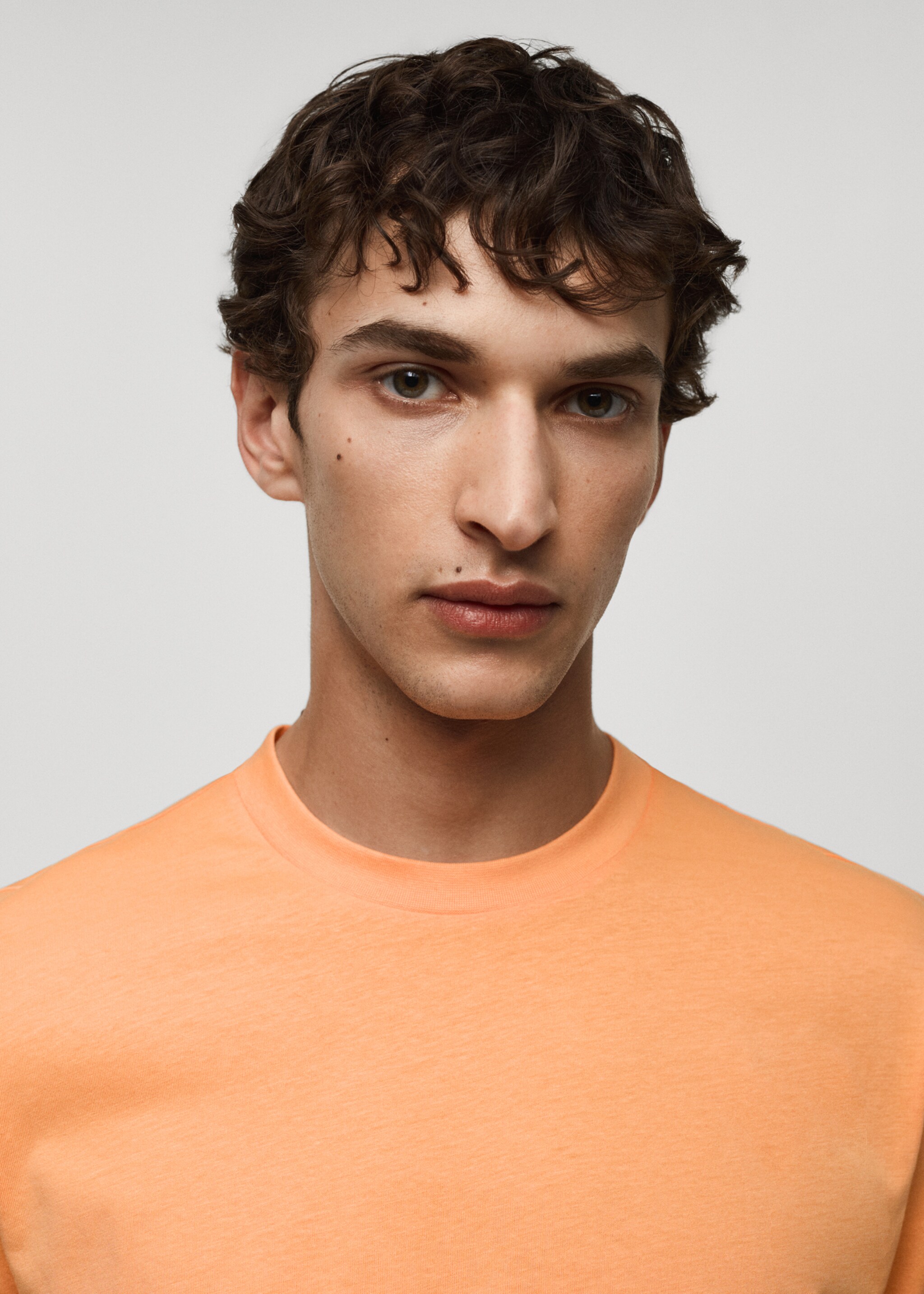 Slim Fit-Baumwoll-T-Shirt - Detail des Artikels 1