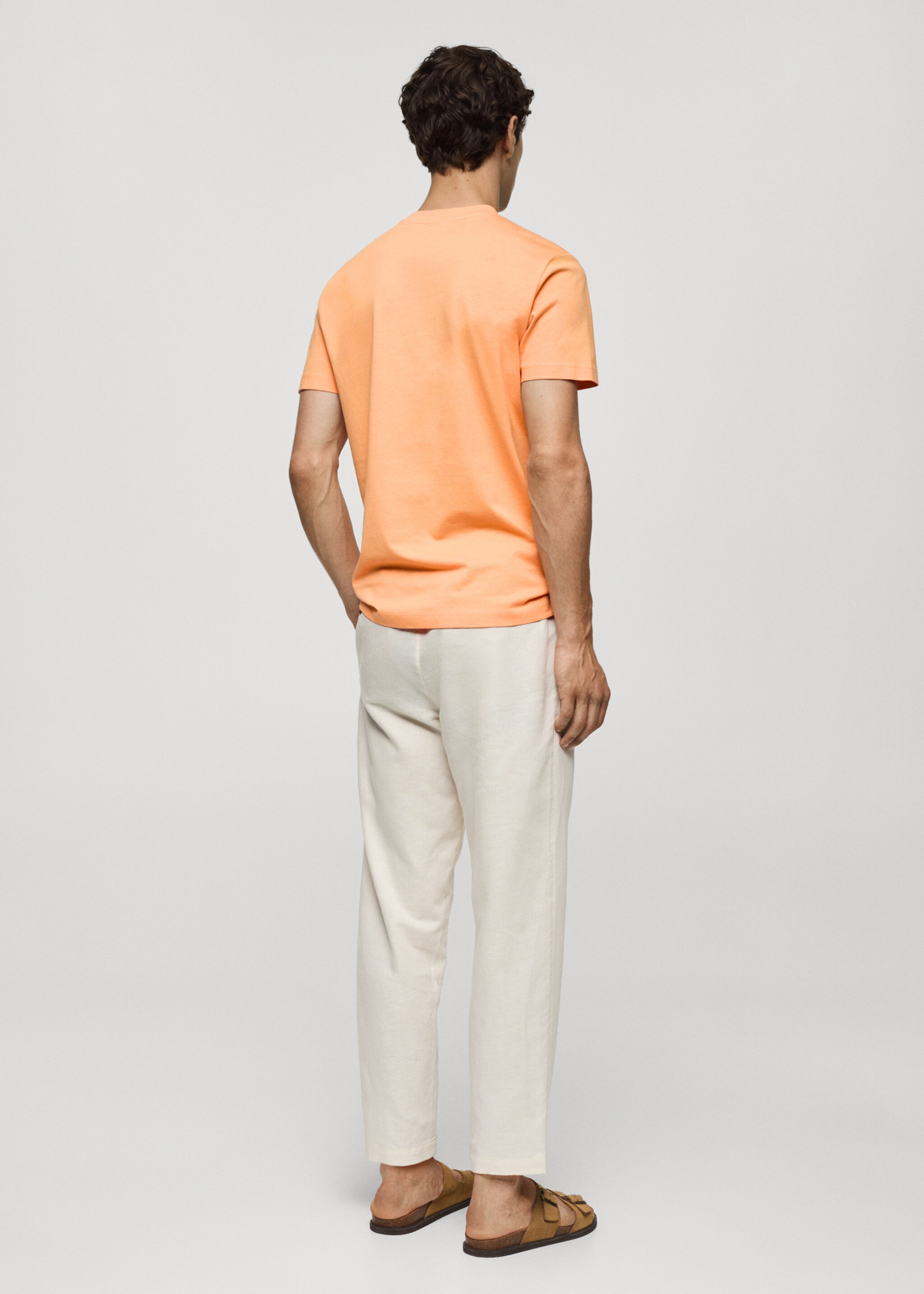 Slim Fit-Baumwoll-T-Shirt - Rückseite des Artikels