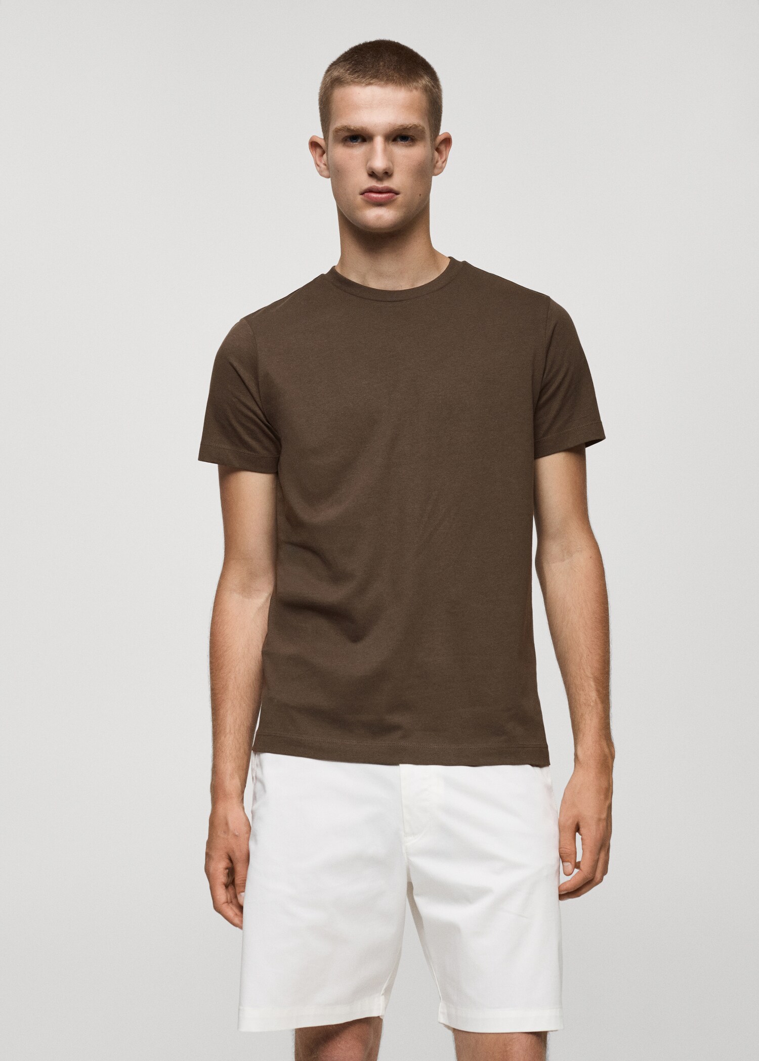 Μπλούζα βαμβάκι slim fit - Μεσαίο πλάνο