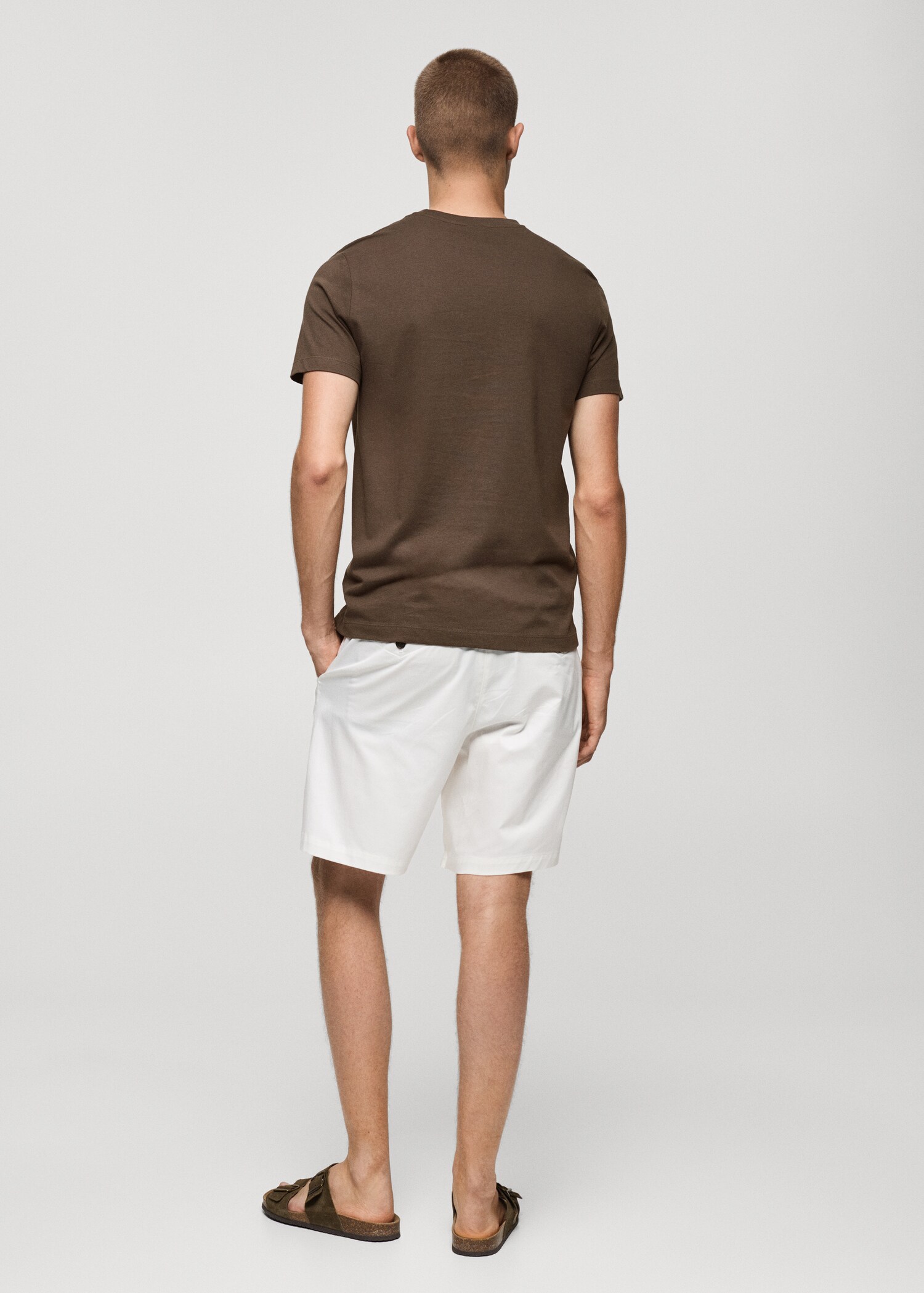 Μπλούζα βαμβάκι slim fit - Πίσω όψη προϊόντος